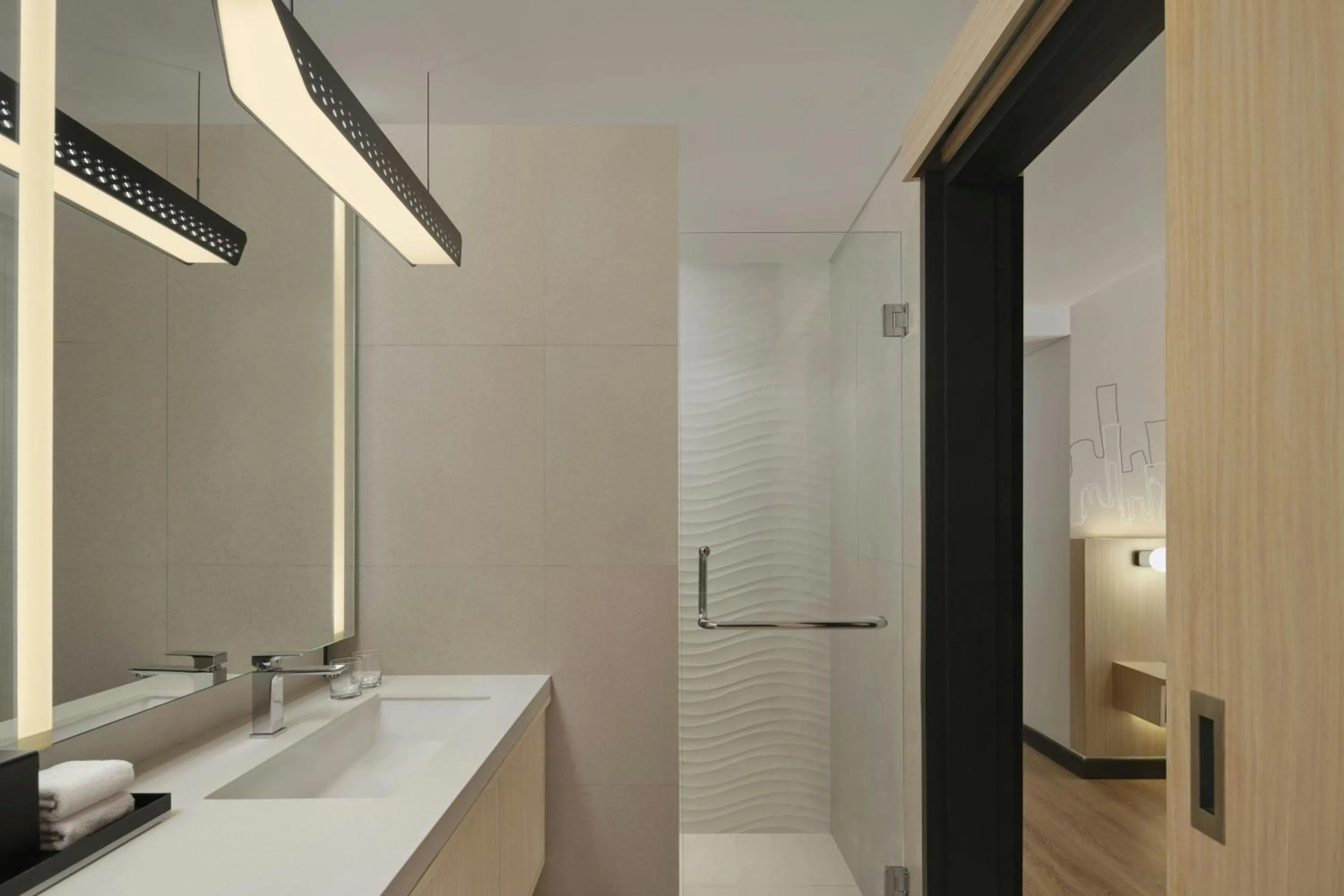Bathroom in Aloft Jakarta Kebon Jeruk