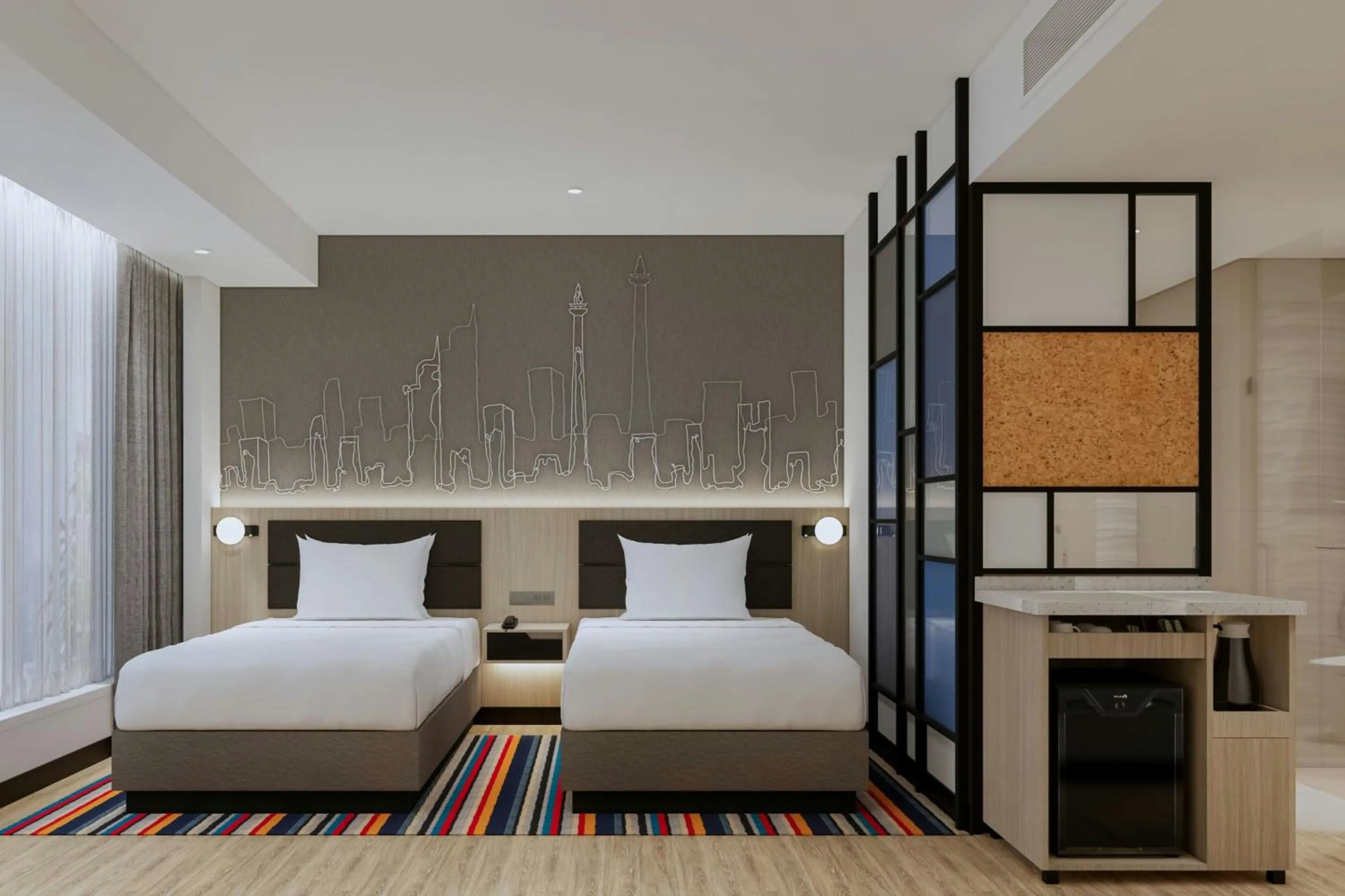 Photo of the whole room, Bed in Aloft Jakarta Kebon Jeruk