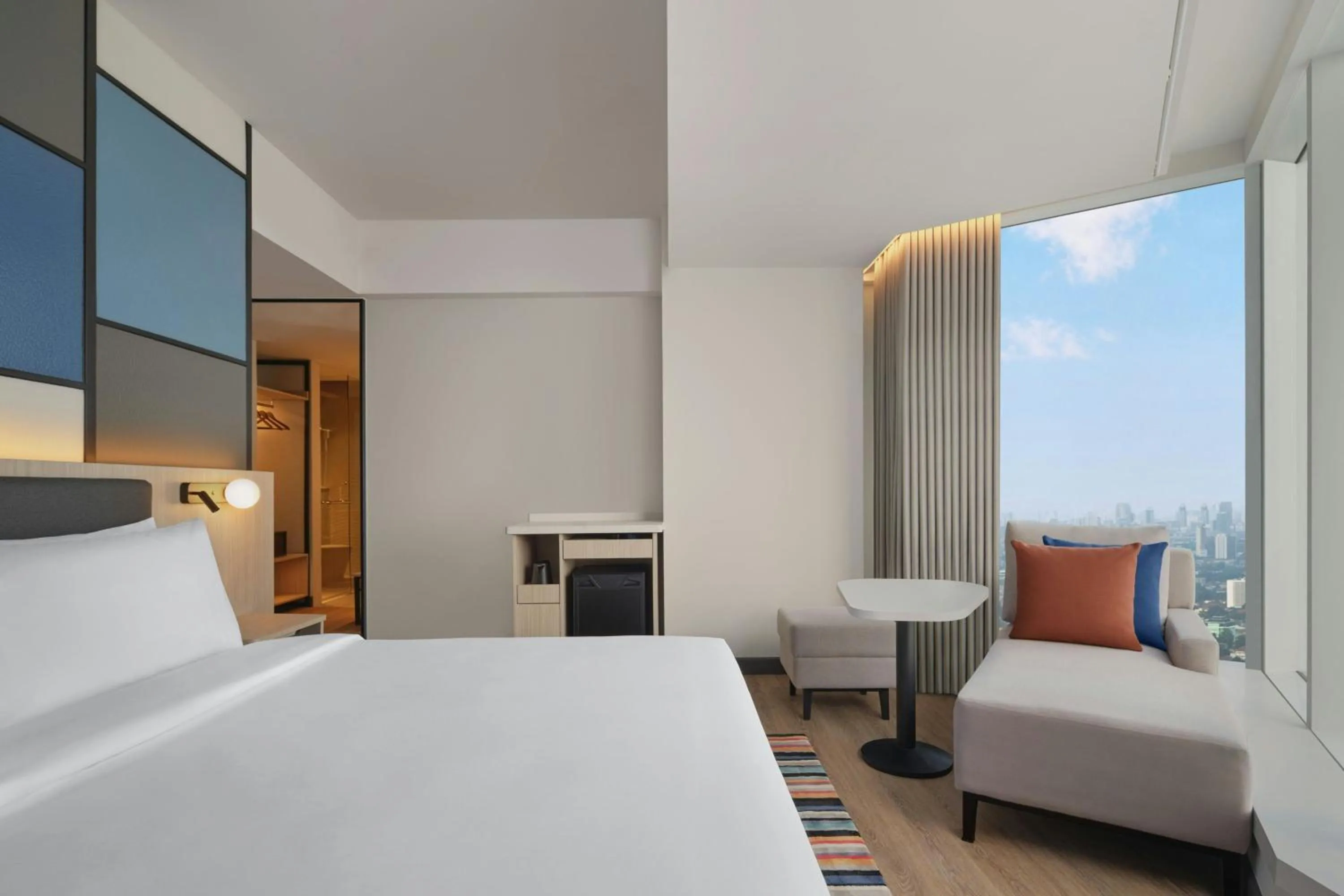 Photo of the whole room, Bed in Aloft Jakarta Kebon Jeruk