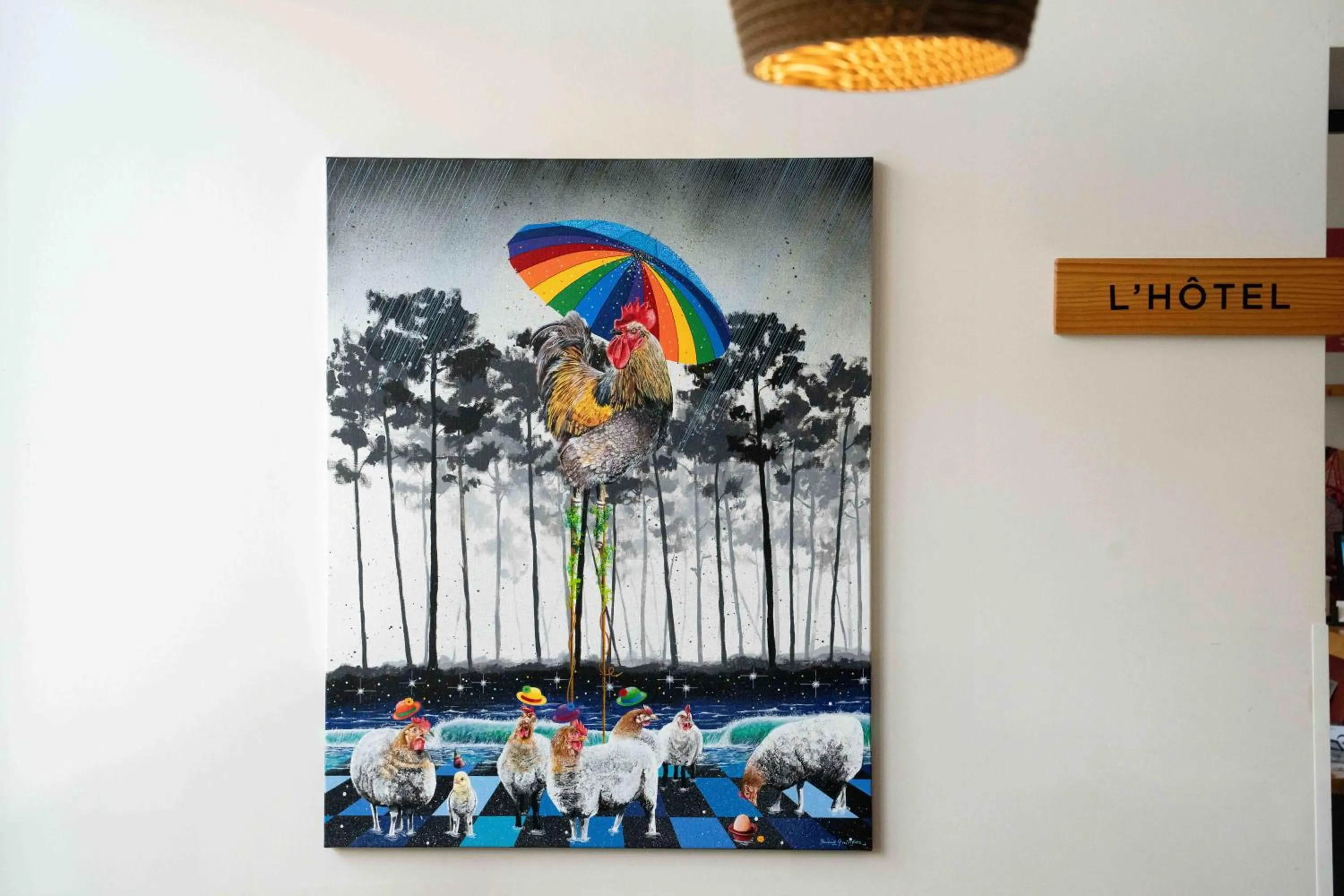 Decorative detail in Logis Hôtels Gnàc é Pause