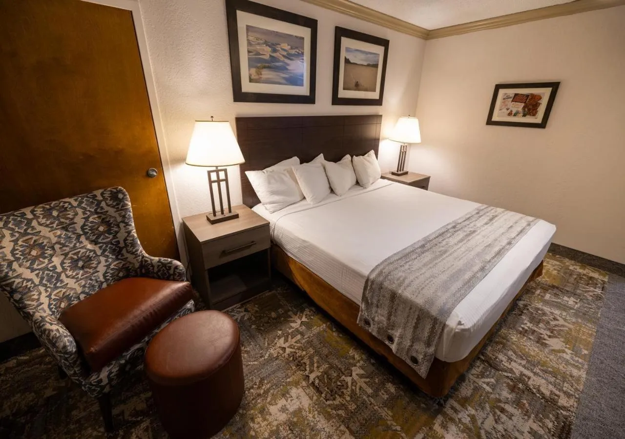 Seating area, Bed in Stovepipe Wells Village