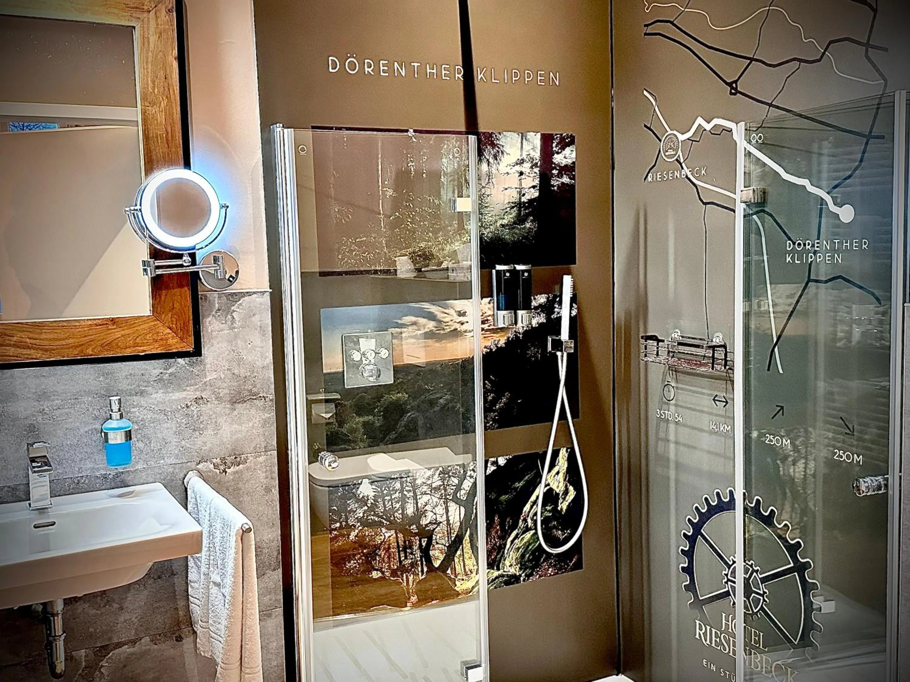 Shower in Privathotel Riesenbeck