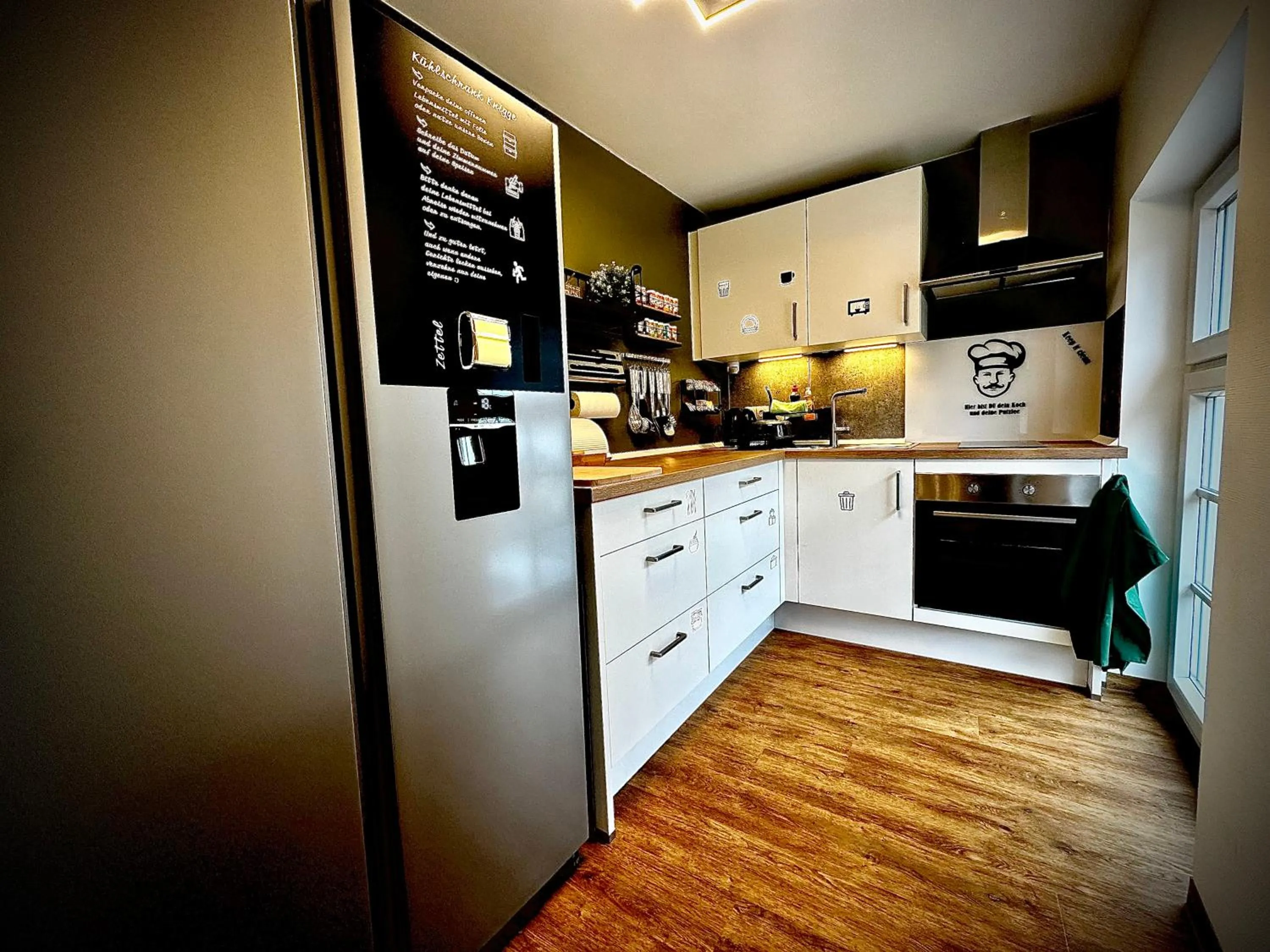 Kitchen or kitchenette in Privathotel Riesenbeck