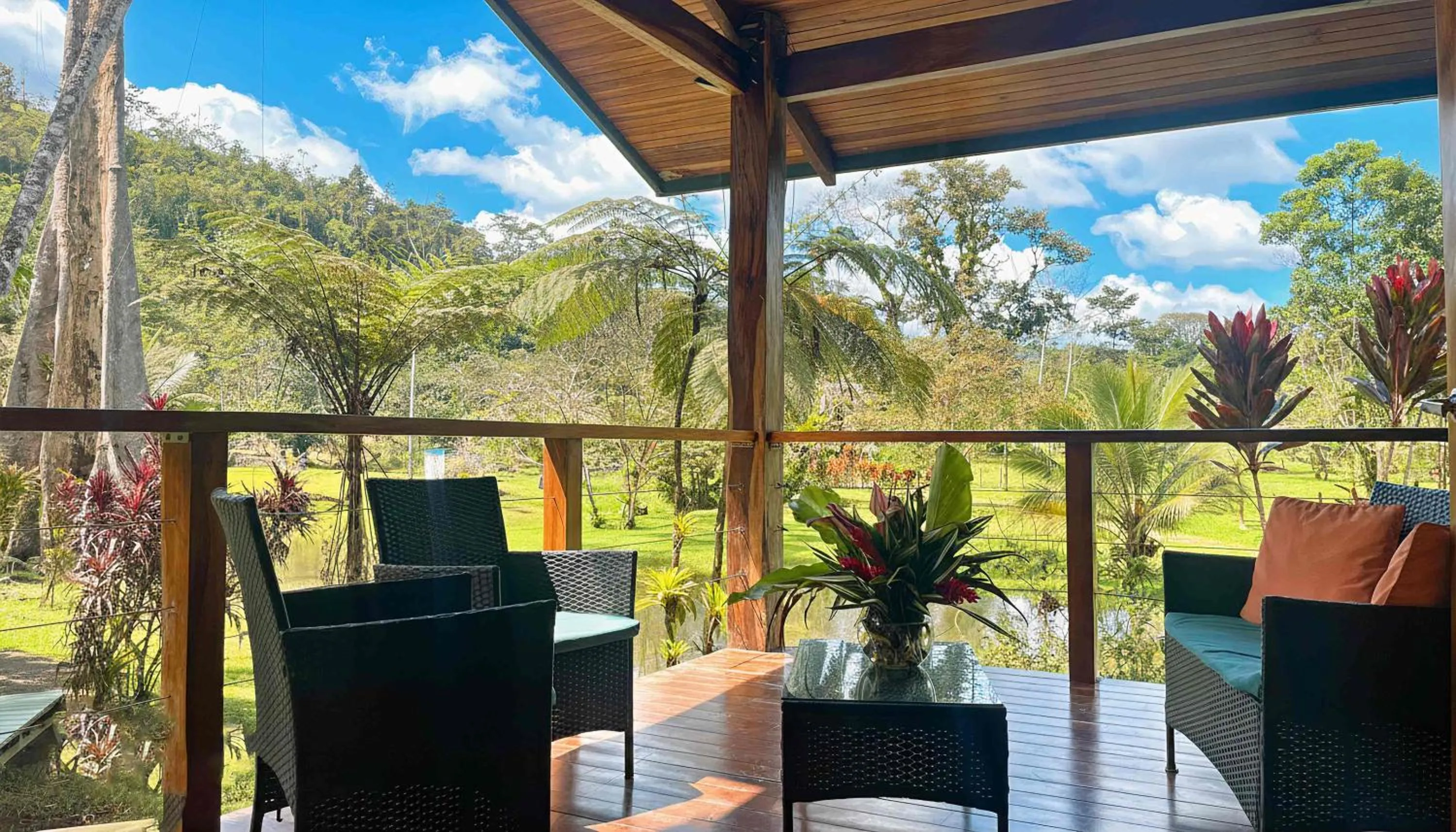 Patio in Mei Tai Cacao Lodge