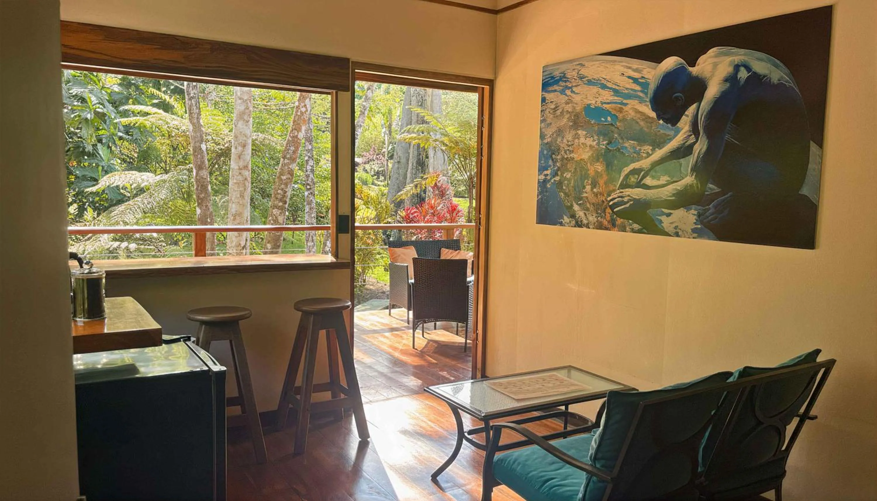 Living room in Mei Tai Cacao Lodge