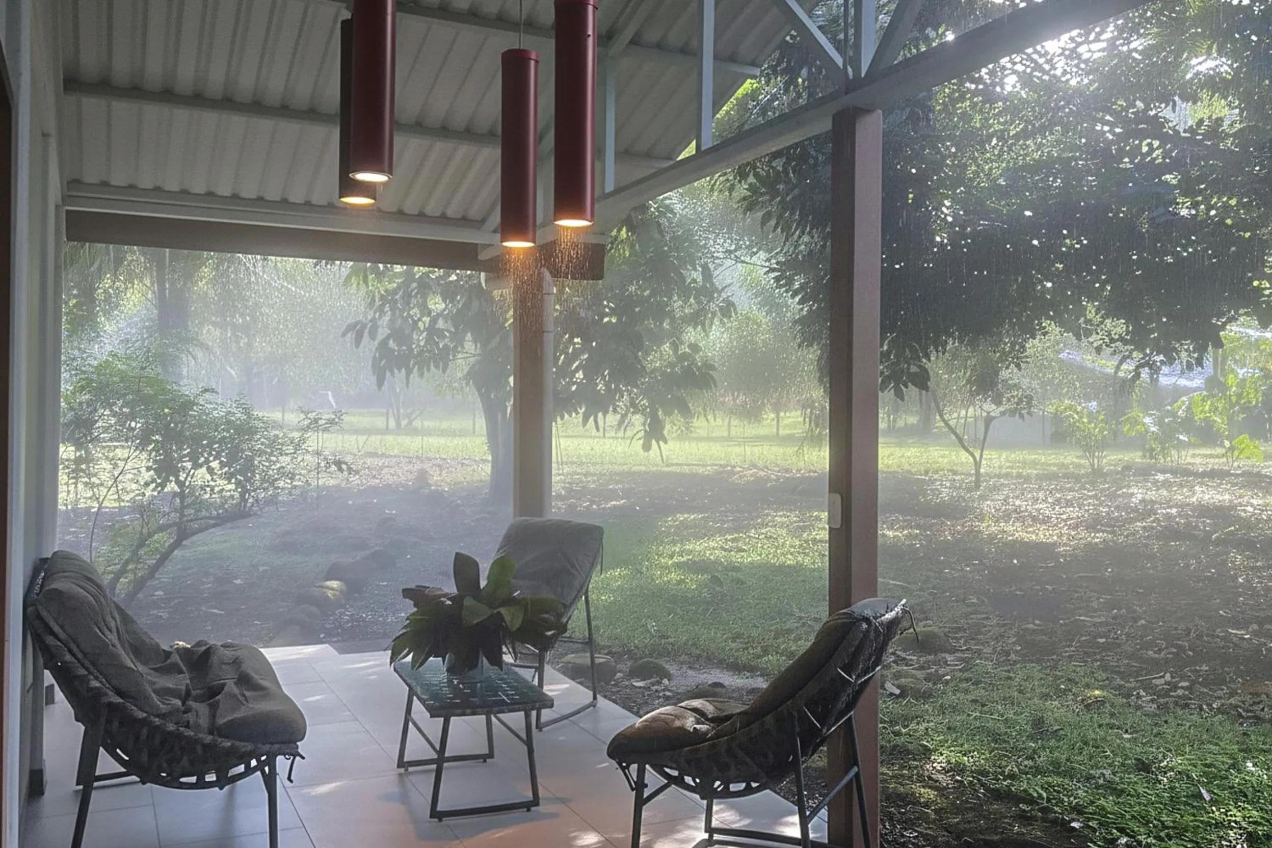 Patio in Mei Tai Cacao Lodge