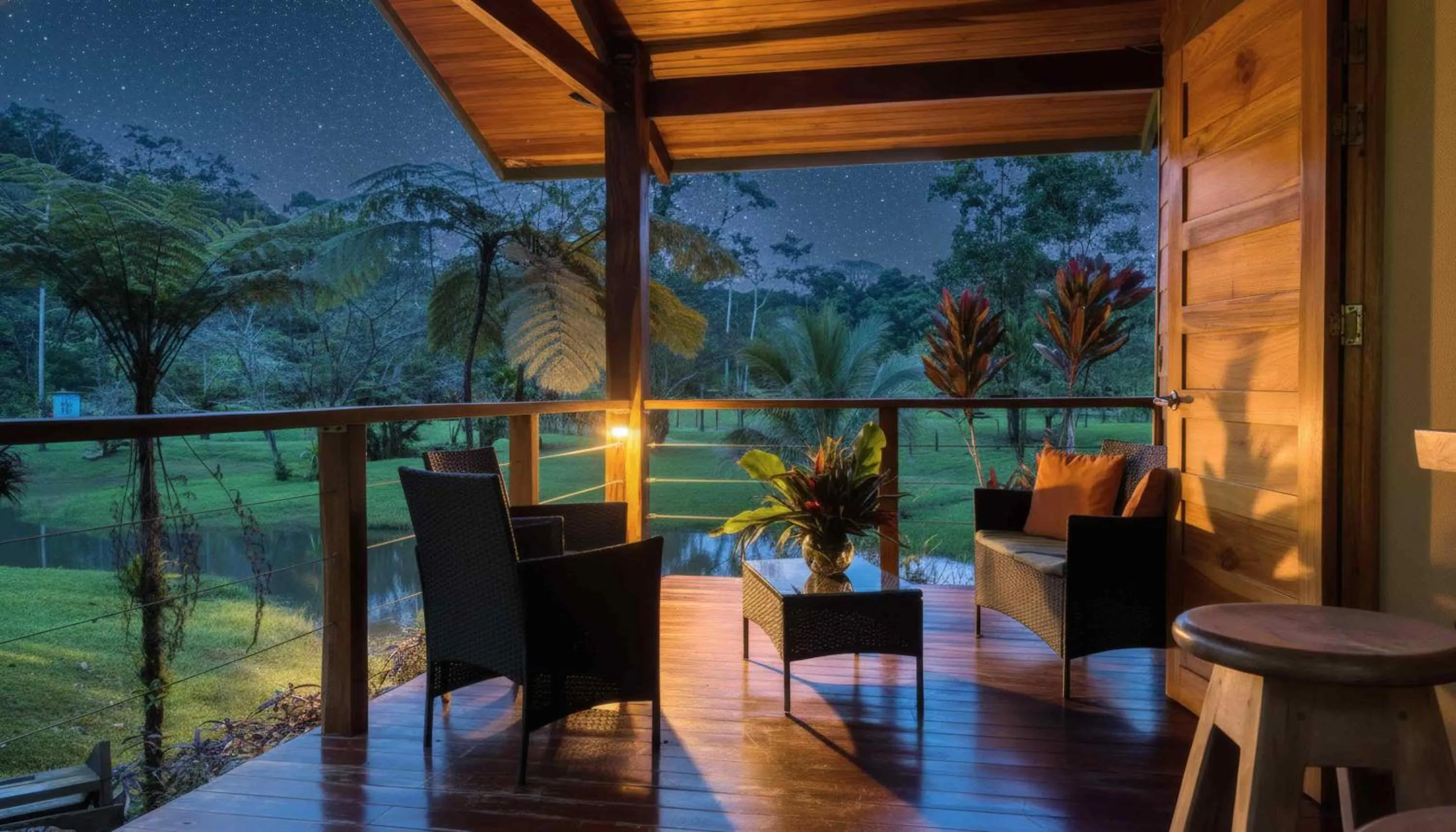 Patio in Mei Tai Cacao Lodge