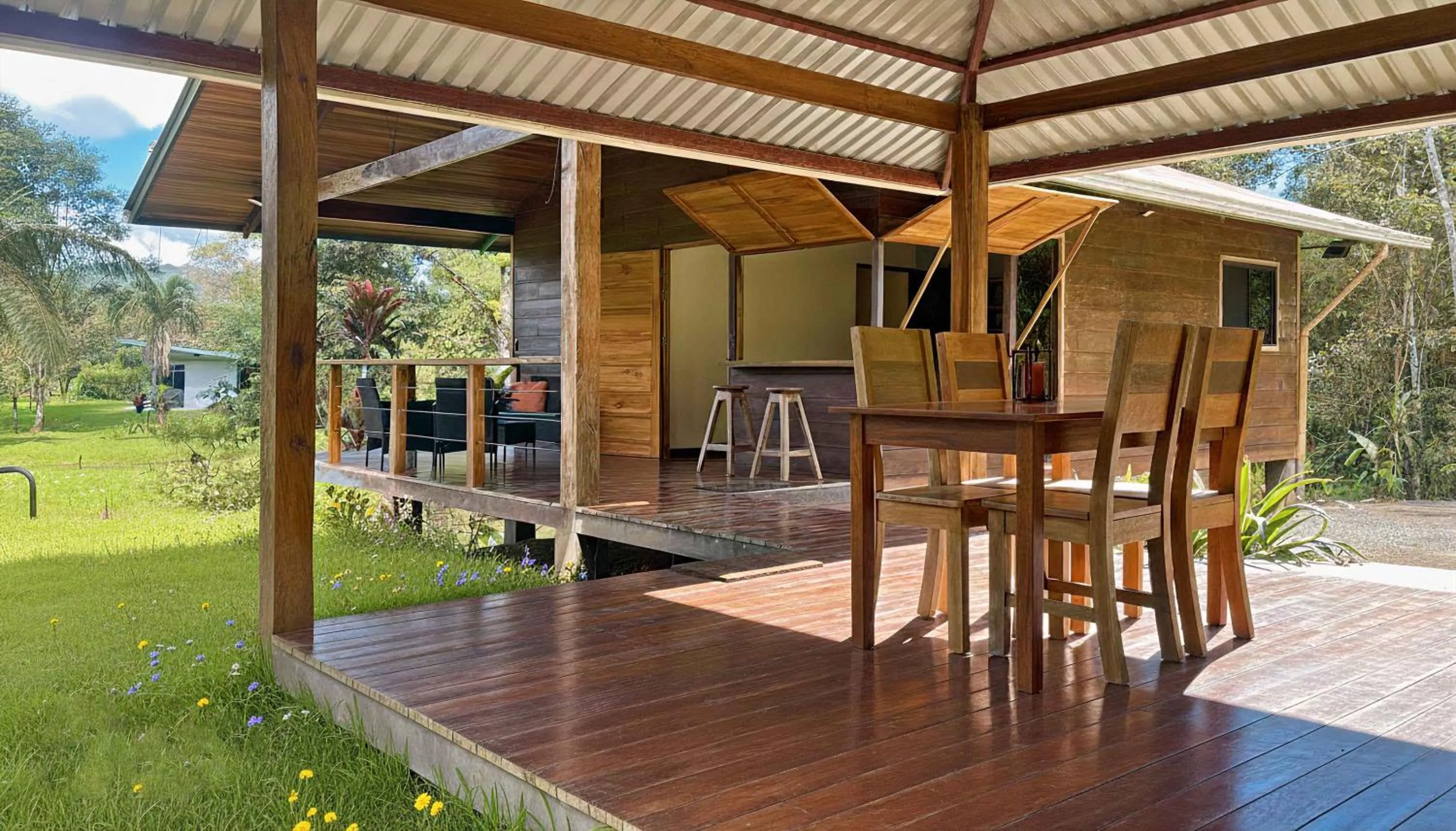 Patio in Mei Tai Cacao Lodge