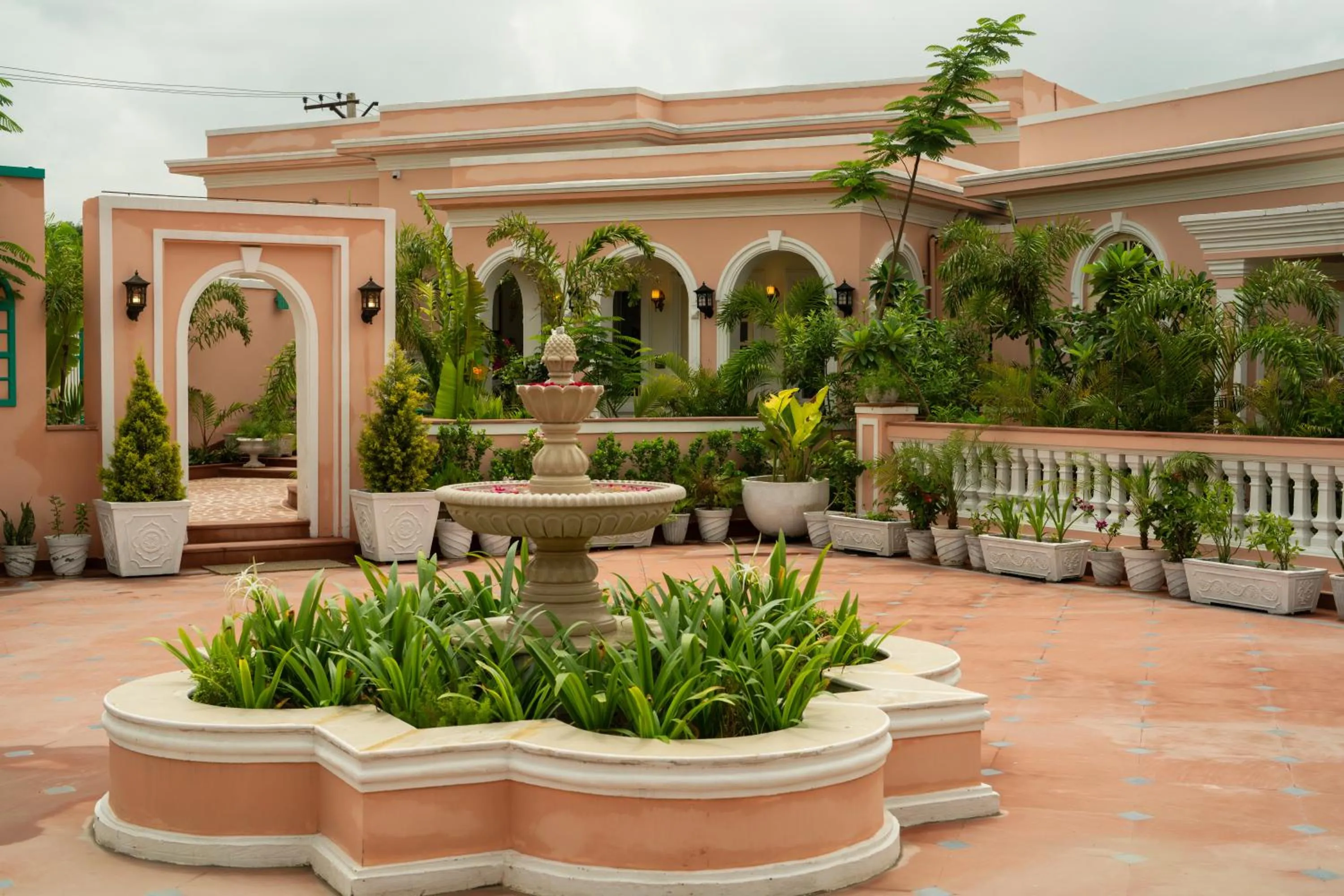 Inner courtyard view in Dolce Vita - Luxury Vacation Villas