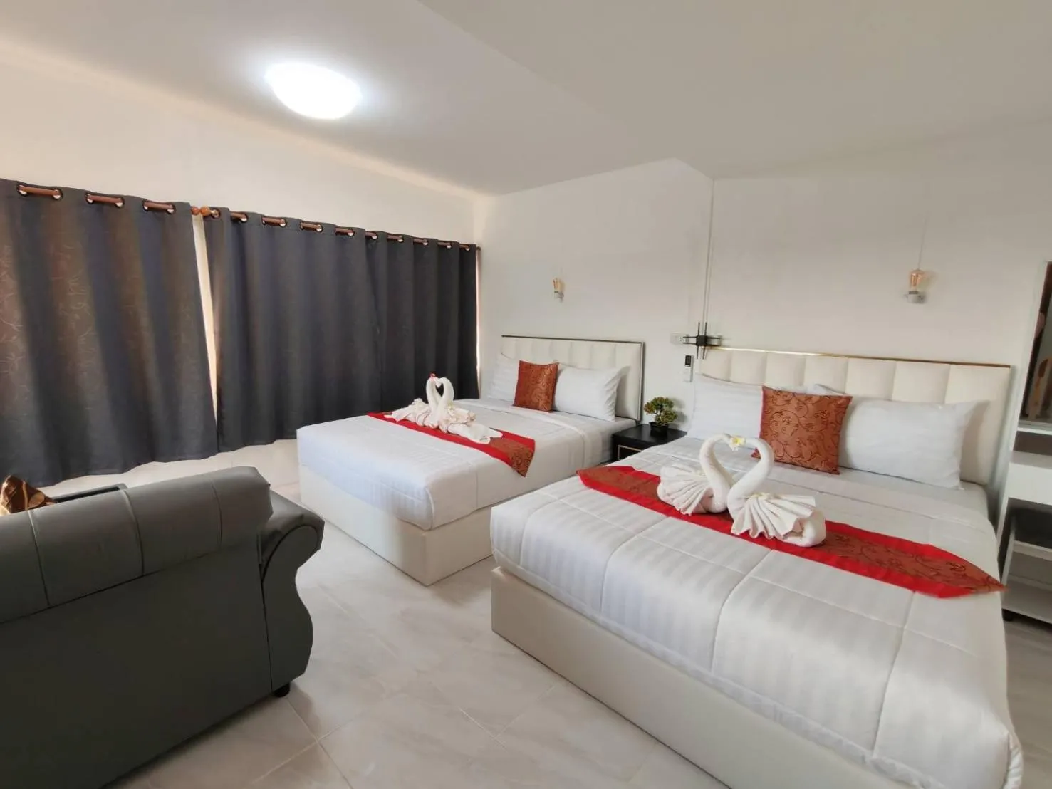 Bed in Phulanta Resort