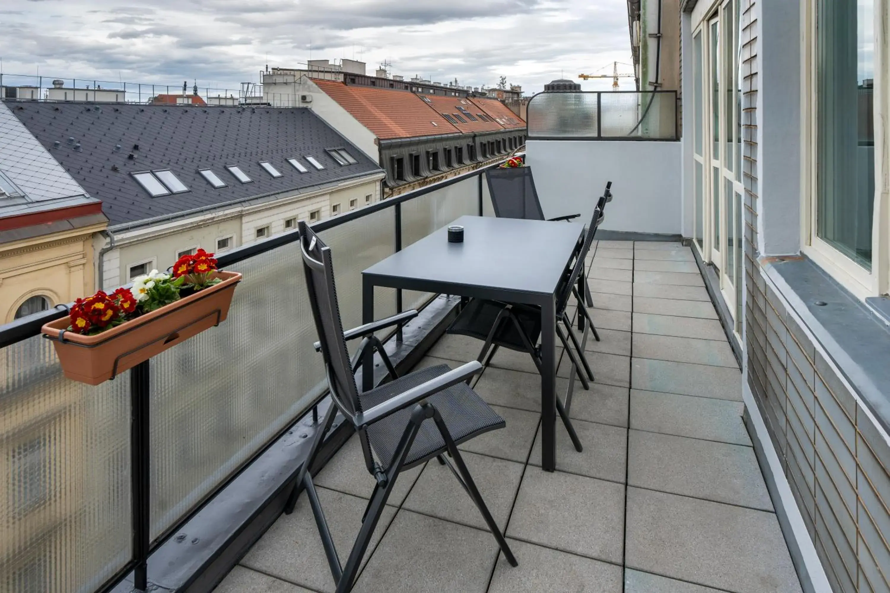 Balcony/Terrace in New Town - Apple Apartments