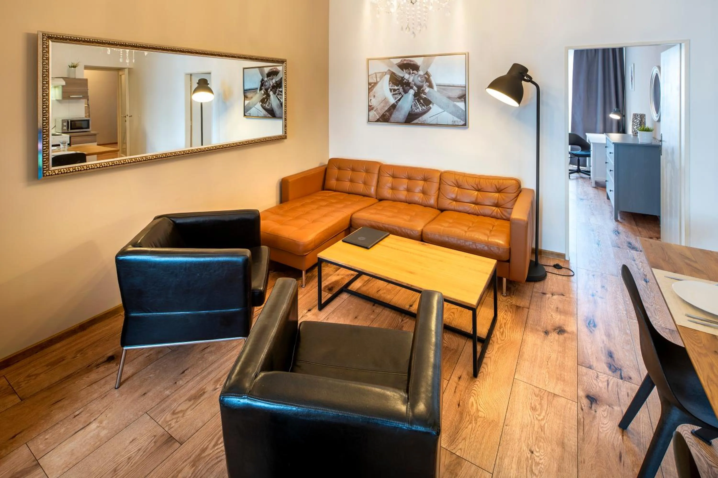 Living room in New Town - Apple Apartments