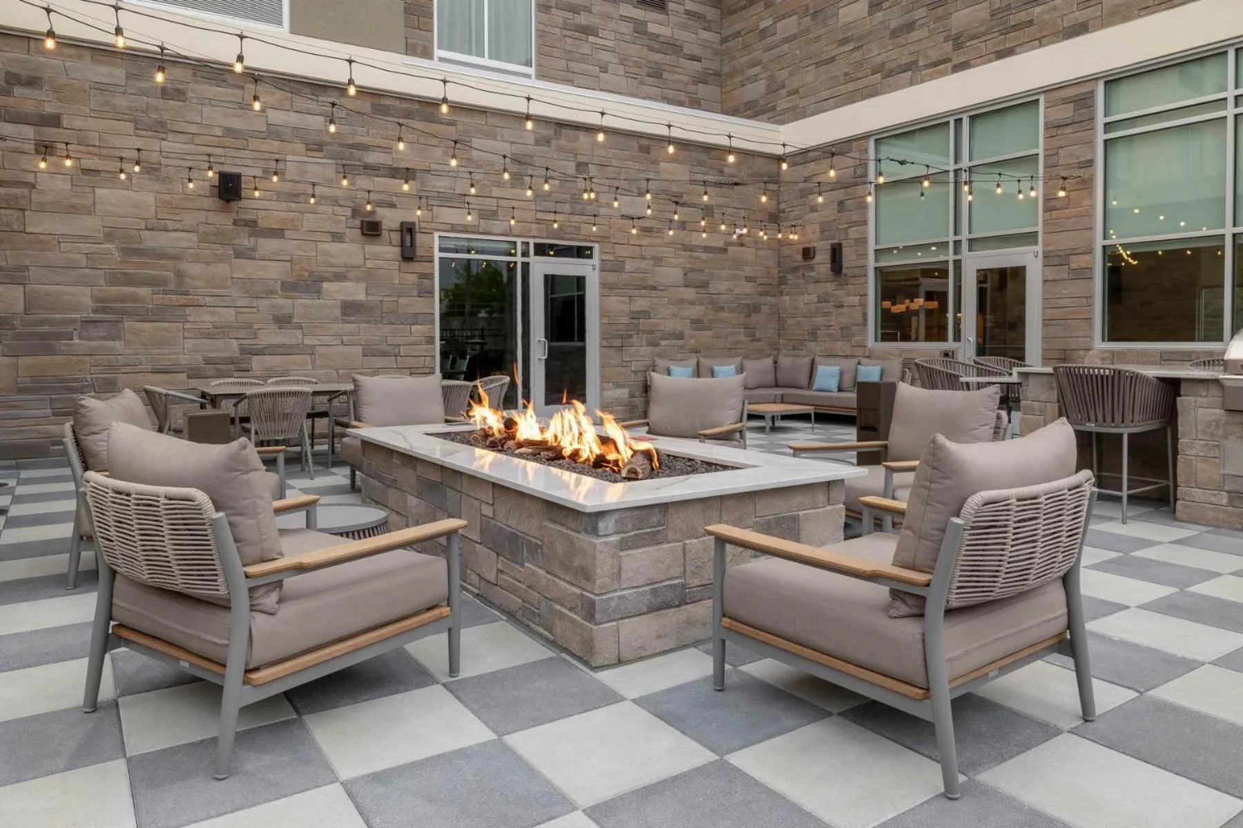 Patio in Homewood Suites By Hilton Puyallup Tacoma