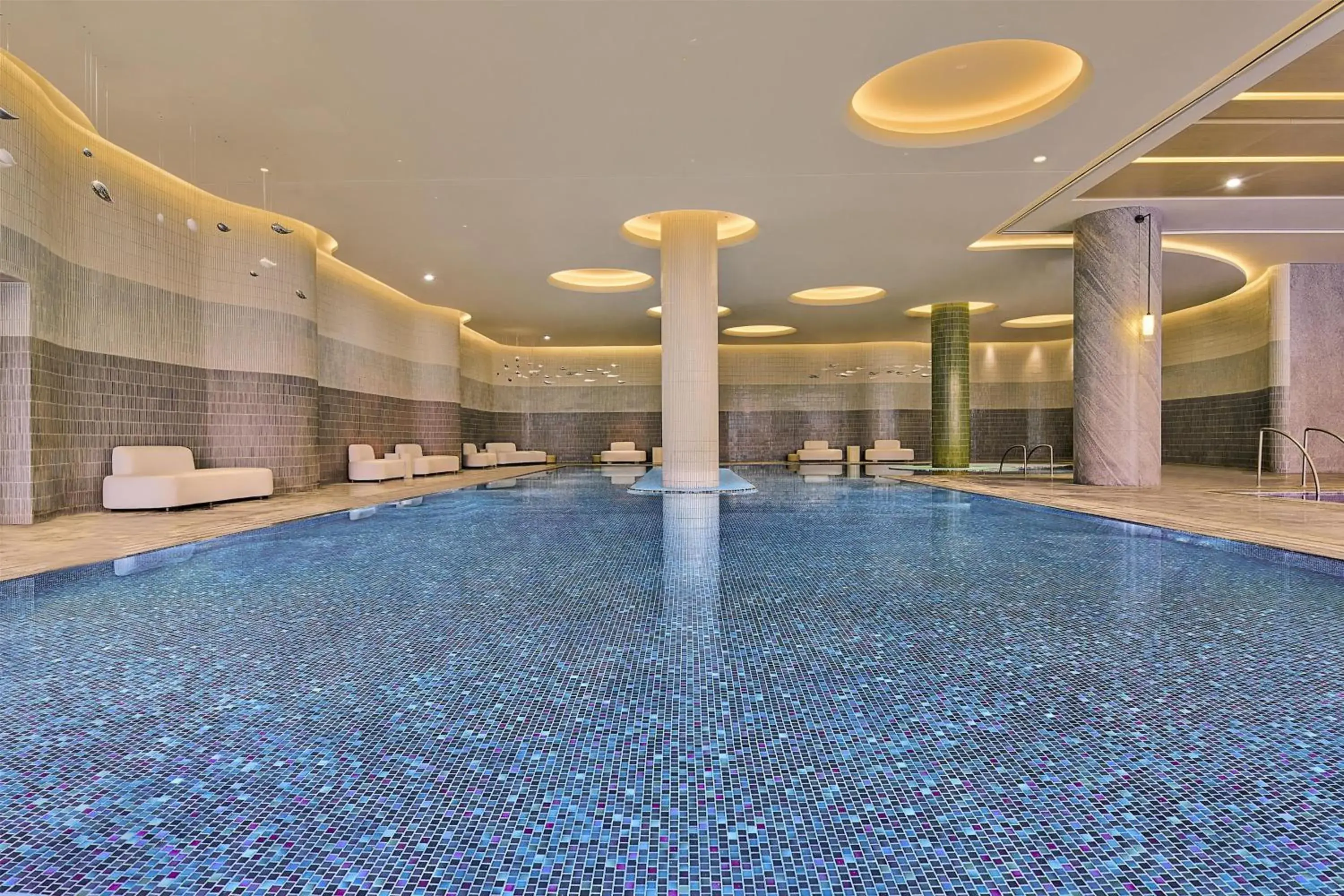 Pool view in Secan Hotel Qingdao, Curio Collection By Hilton Pool view in Secan Hotel Qingdao, Curio Collection By Hilton