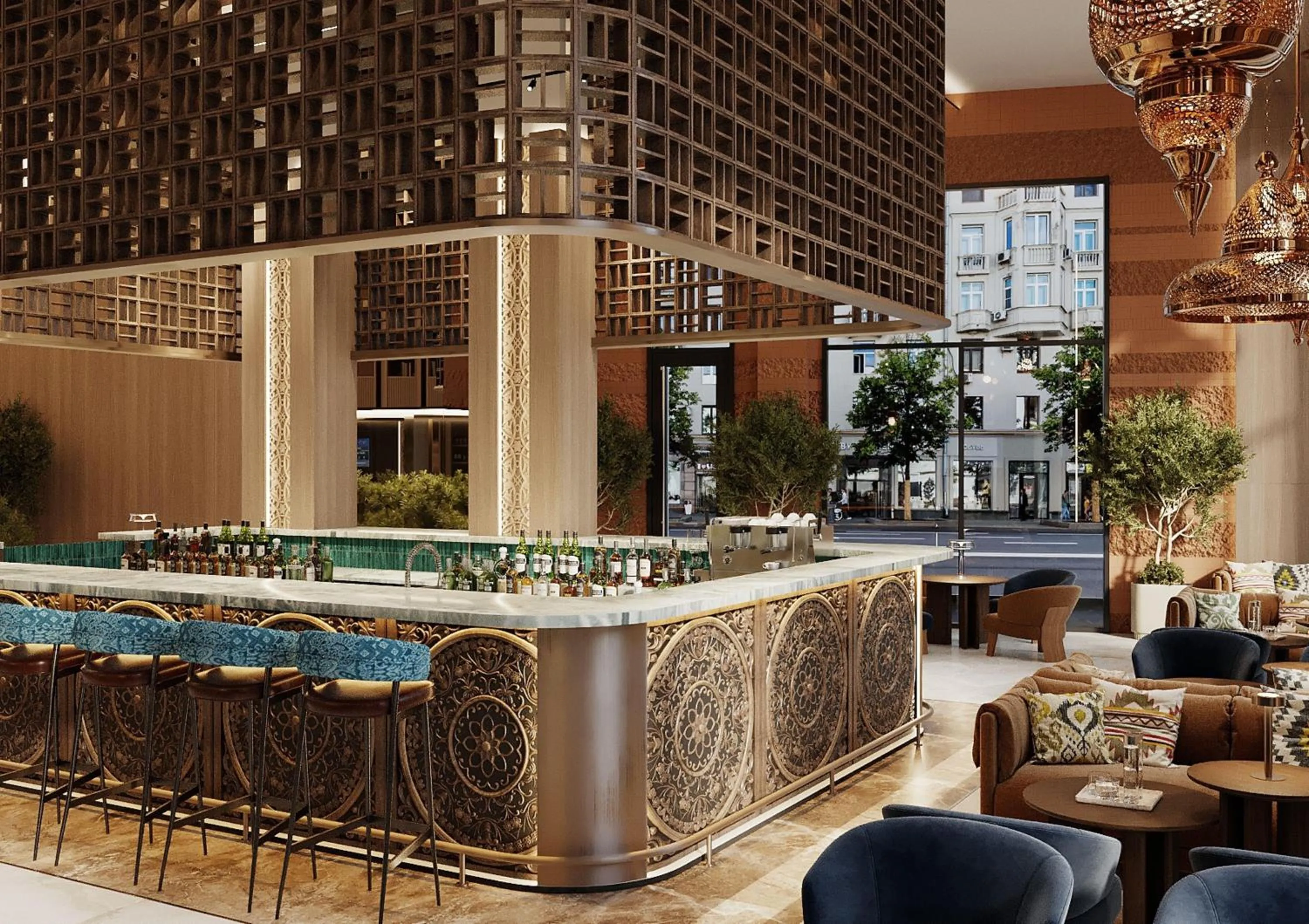 Lounge or bar in Doubletree By Hilton Tashkent