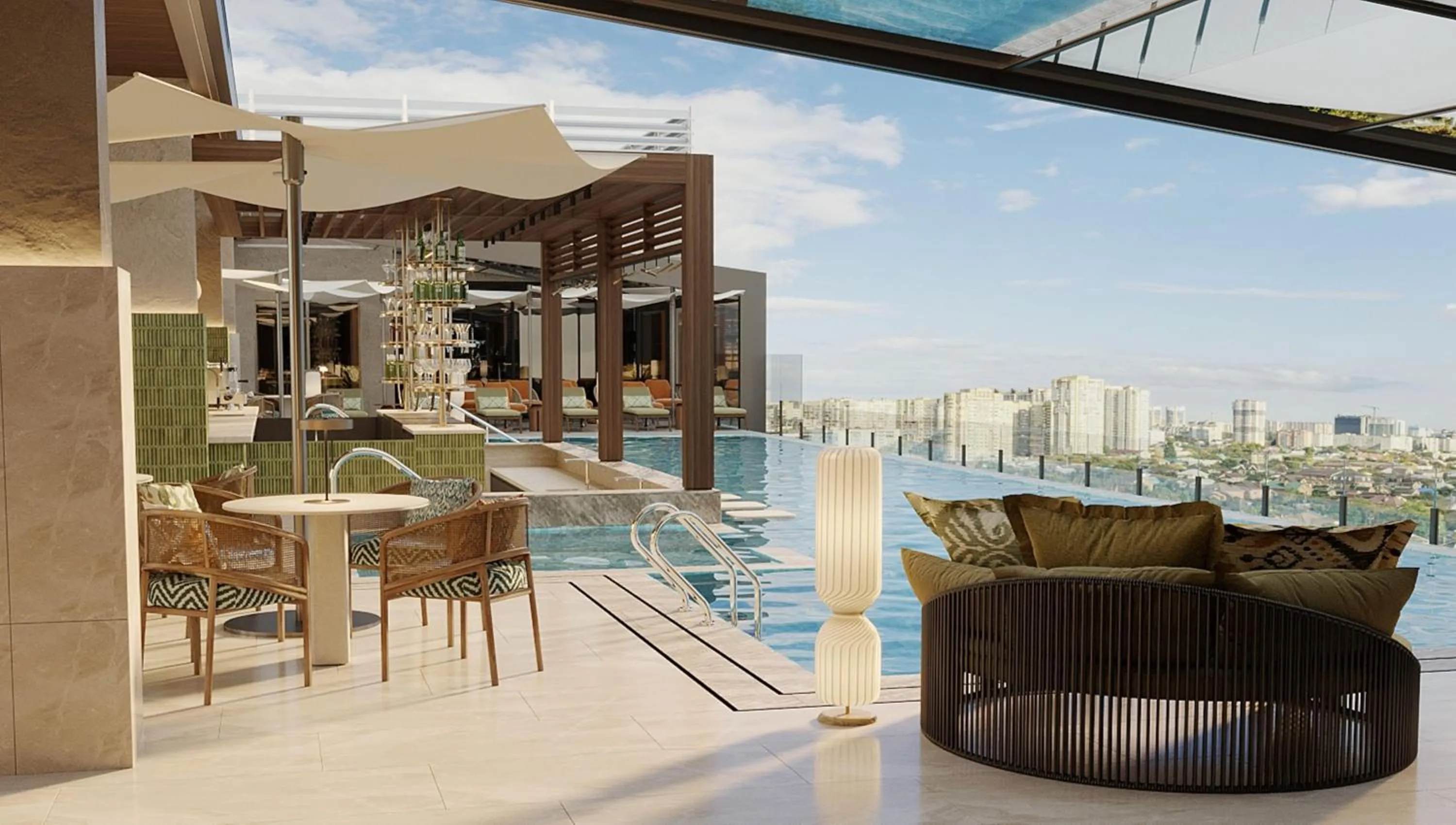 Pool view in Doubletree By Hilton Tashkent