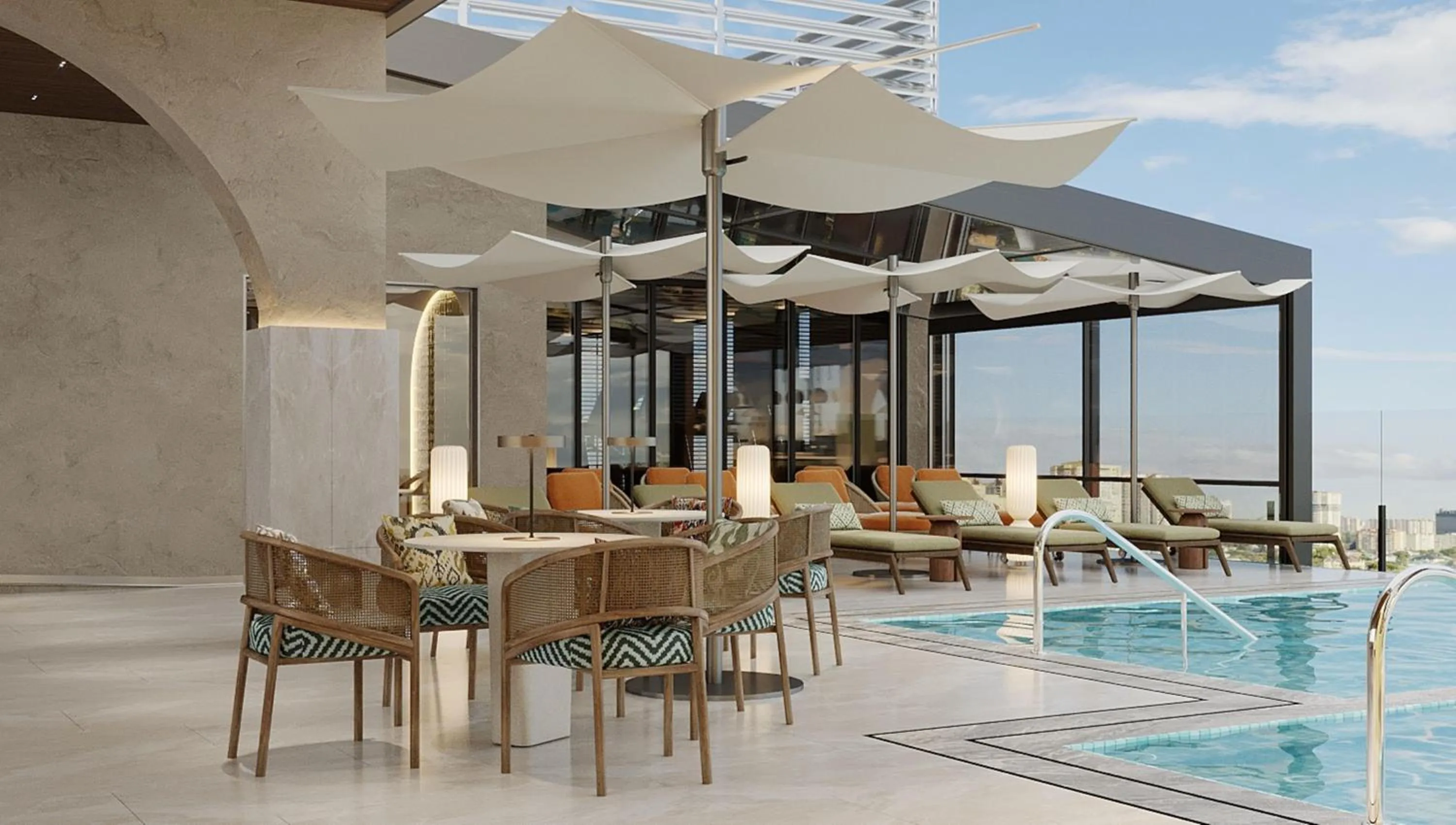 Pool view in Doubletree By Hilton Tashkent