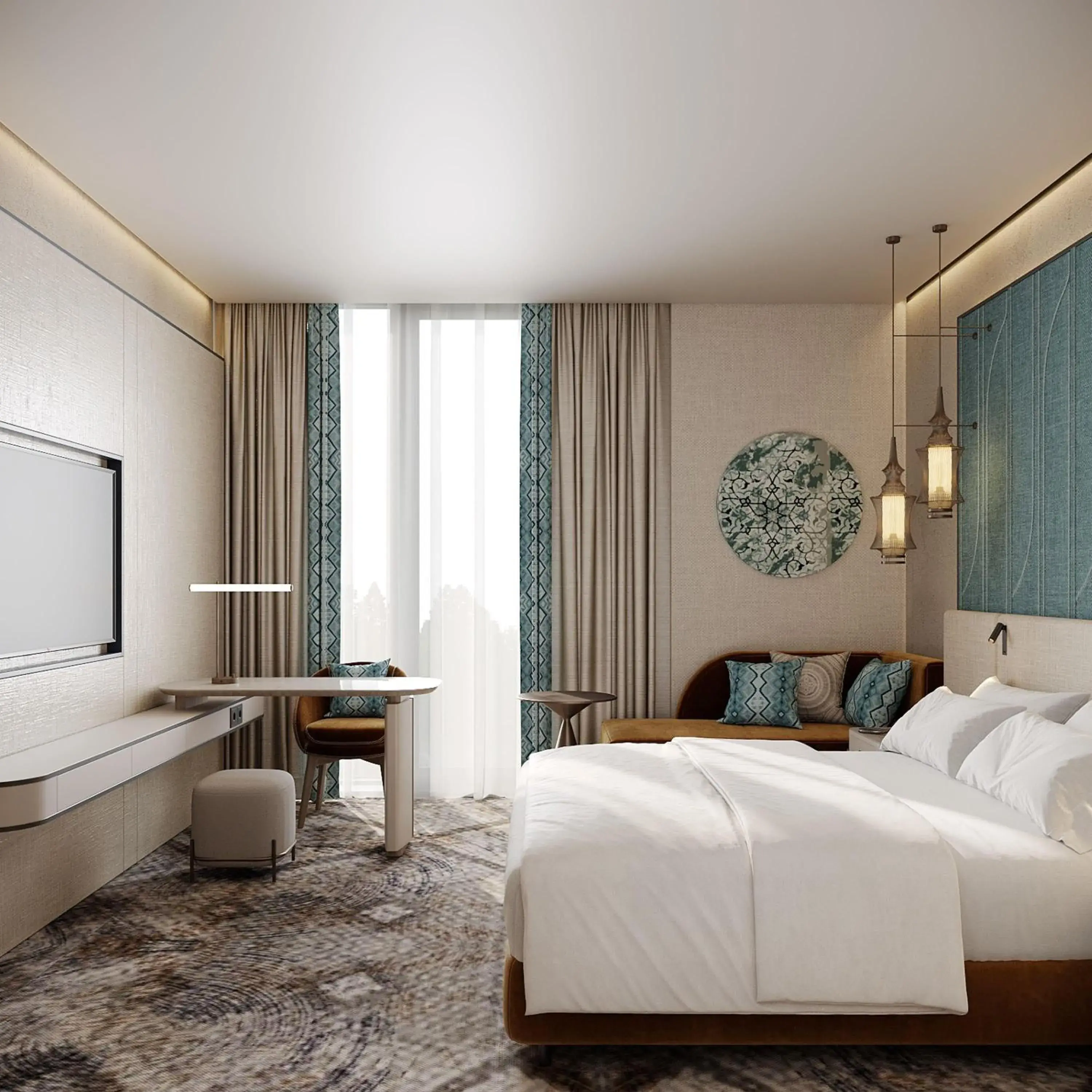 King Room - Mobility Access in Doubletree By Hilton Tashkent King Room - Mobility Access in Doubletree By Hilton Tashkent