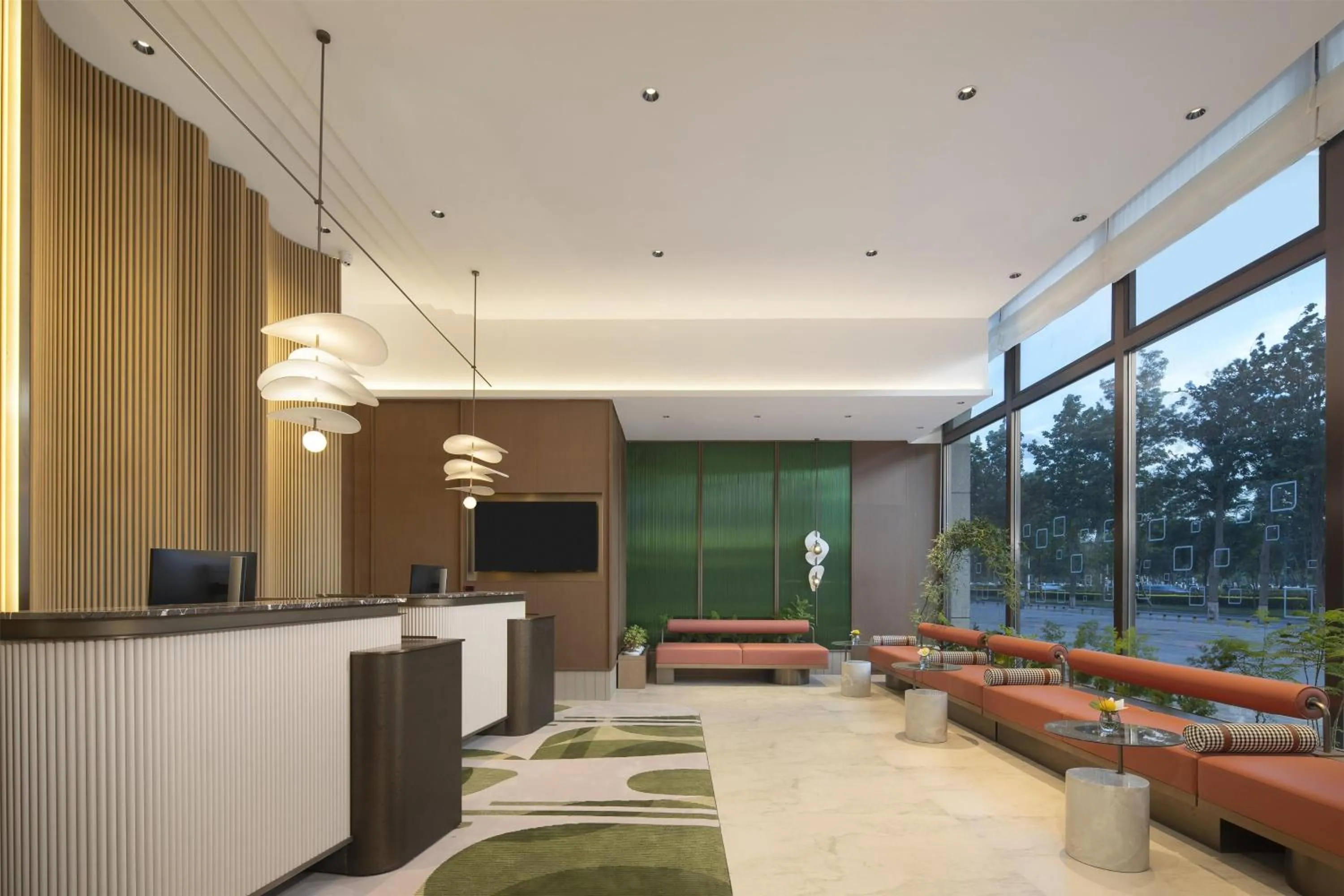 Lobby or reception in Hilton Garden Inn Zhongwei Shapotou
