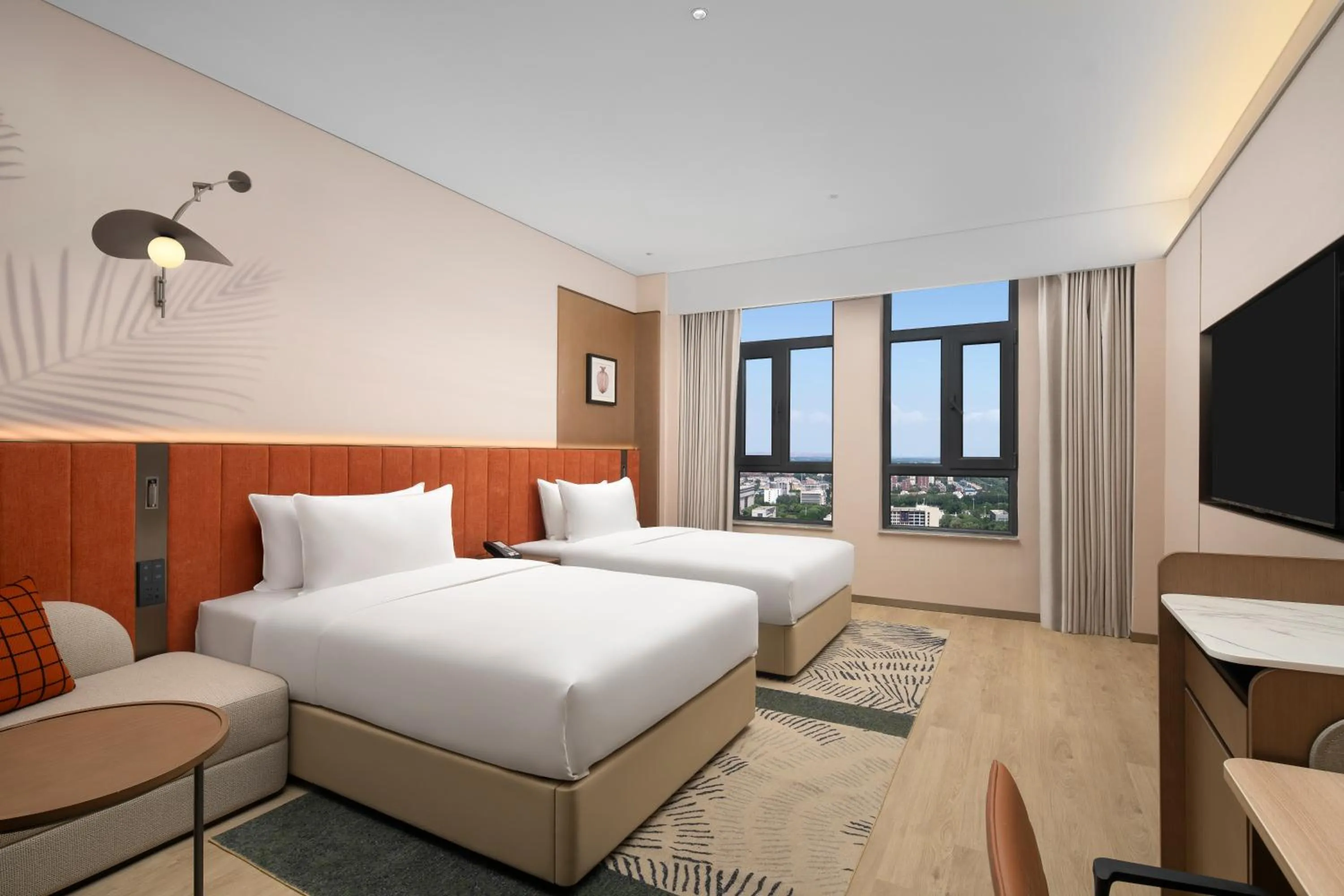 Bed in Hilton Garden Inn Zhongwei Shapotou