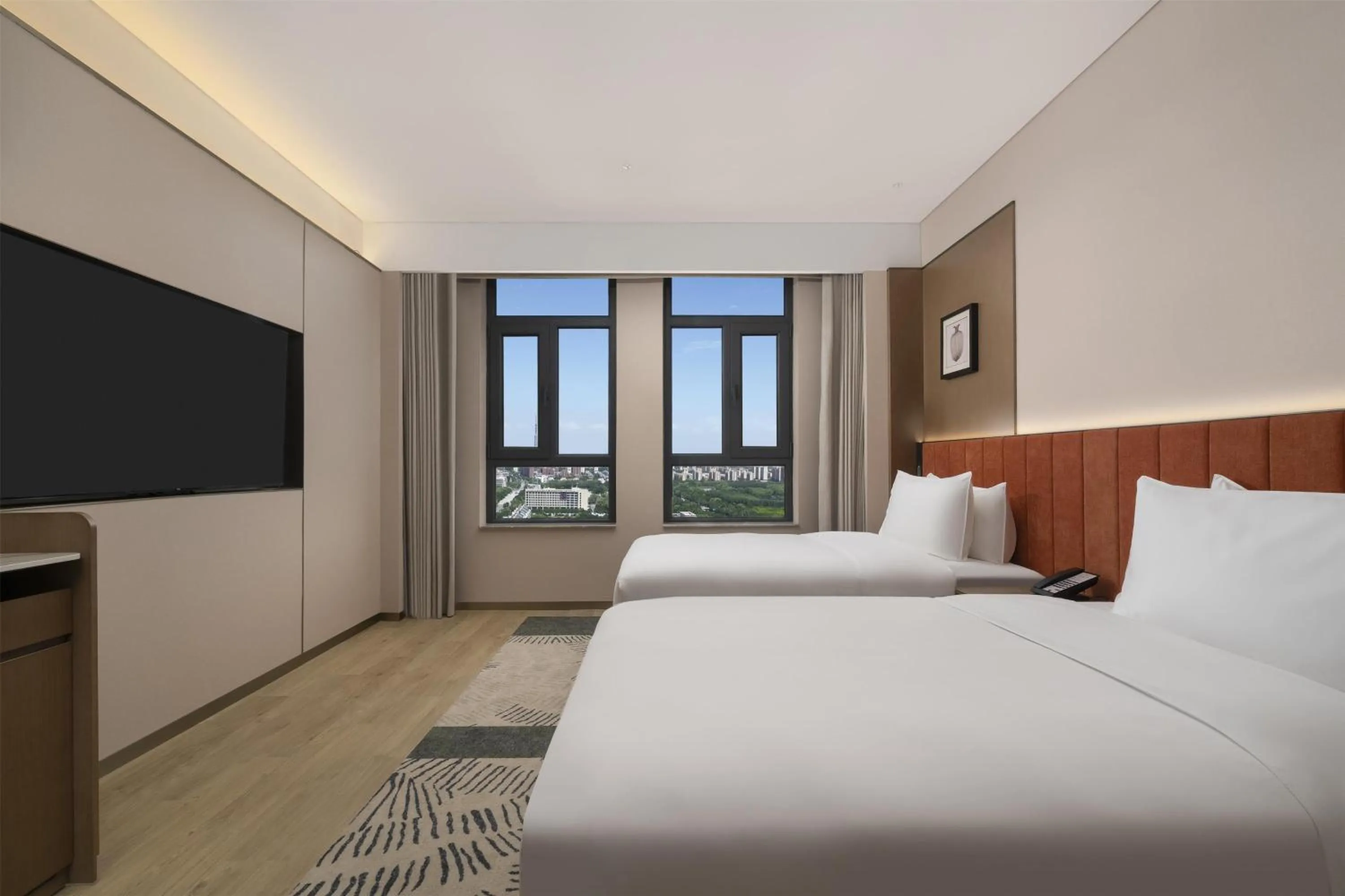 Bed in Hilton Garden Inn Zhongwei Shapotou