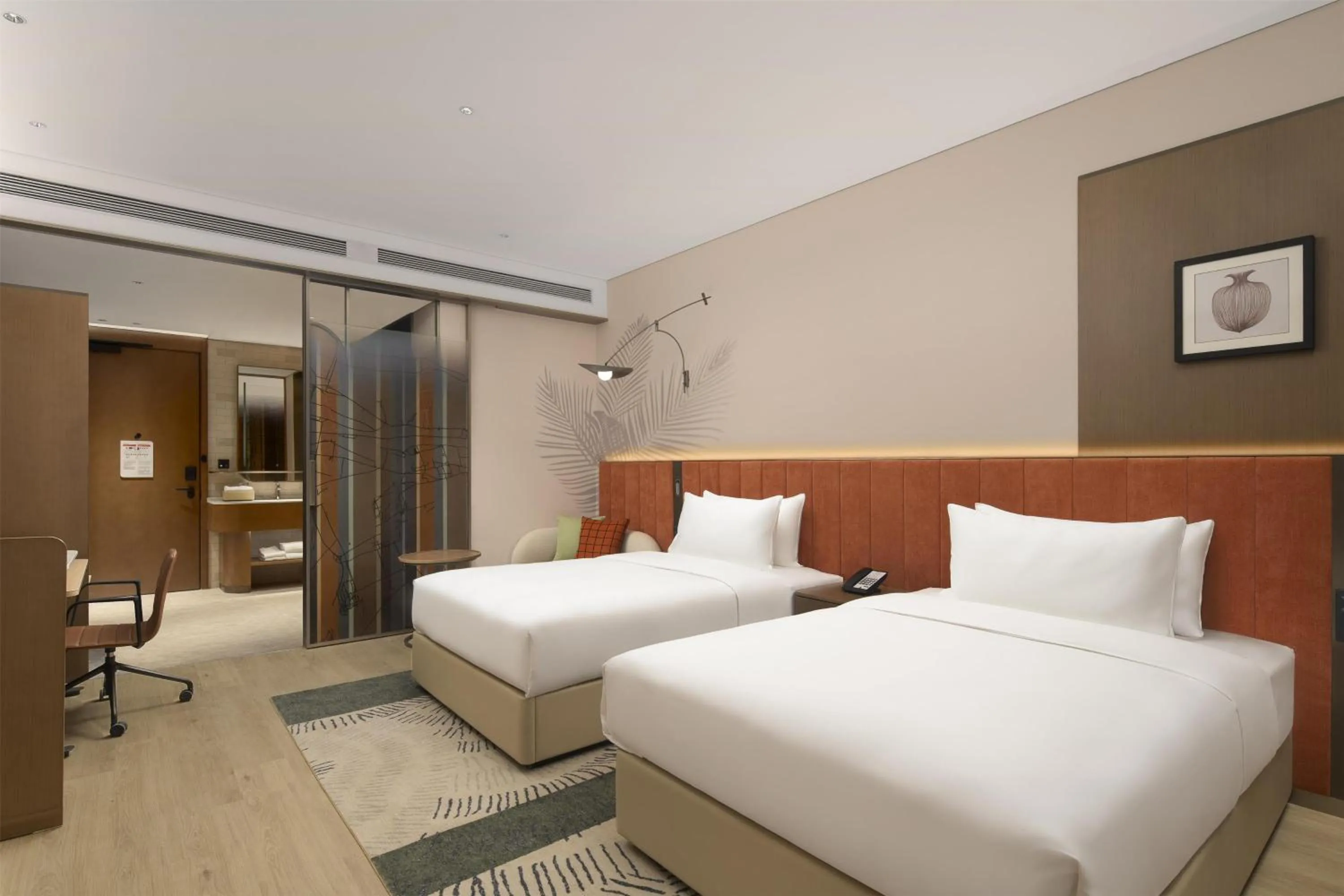 Bed in Hilton Garden Inn Zhongwei Shapotou