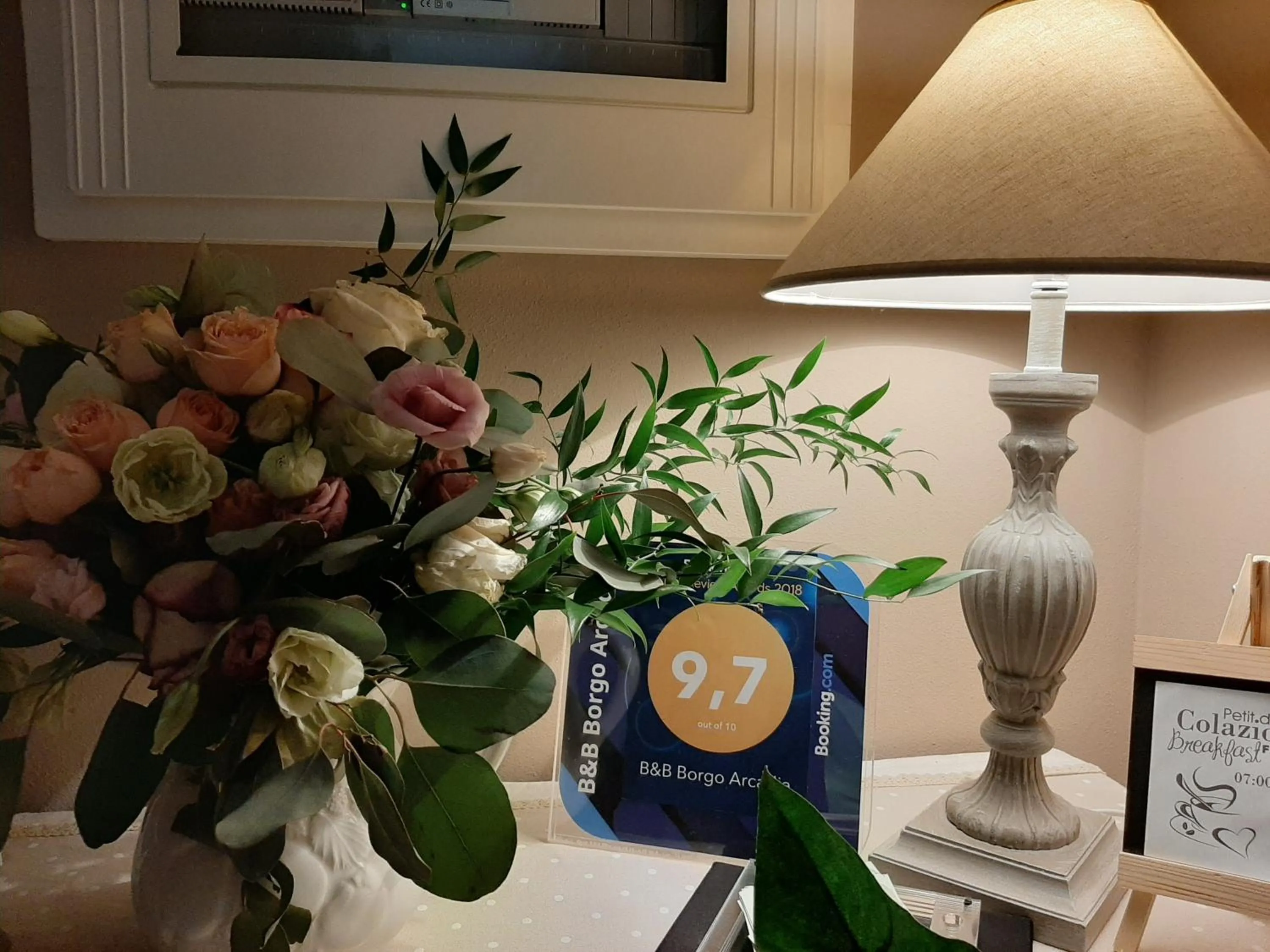 Certificate/Award in B&B Borgo Arcadia