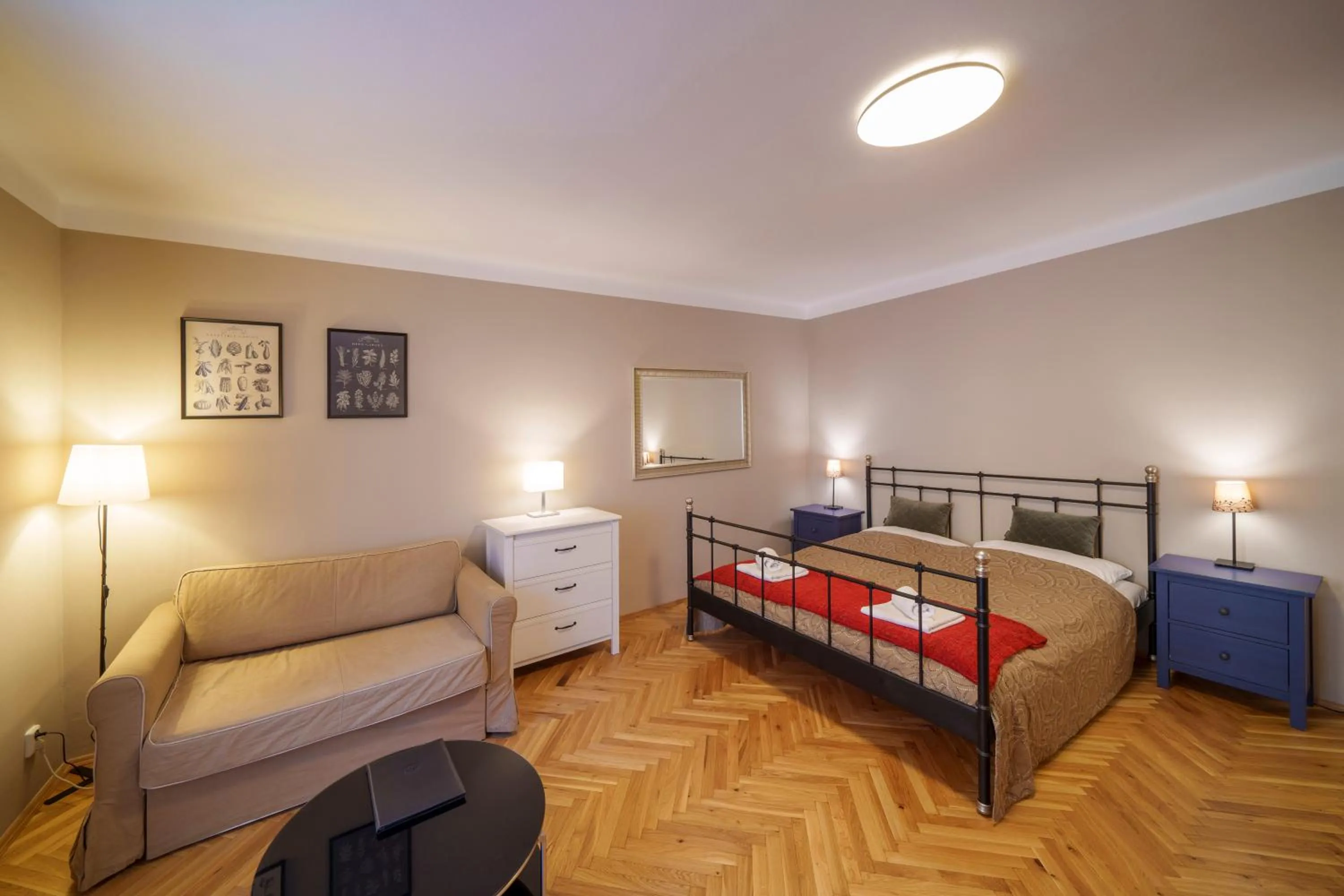 Living room, Bed in Old Town - Templova Apartments