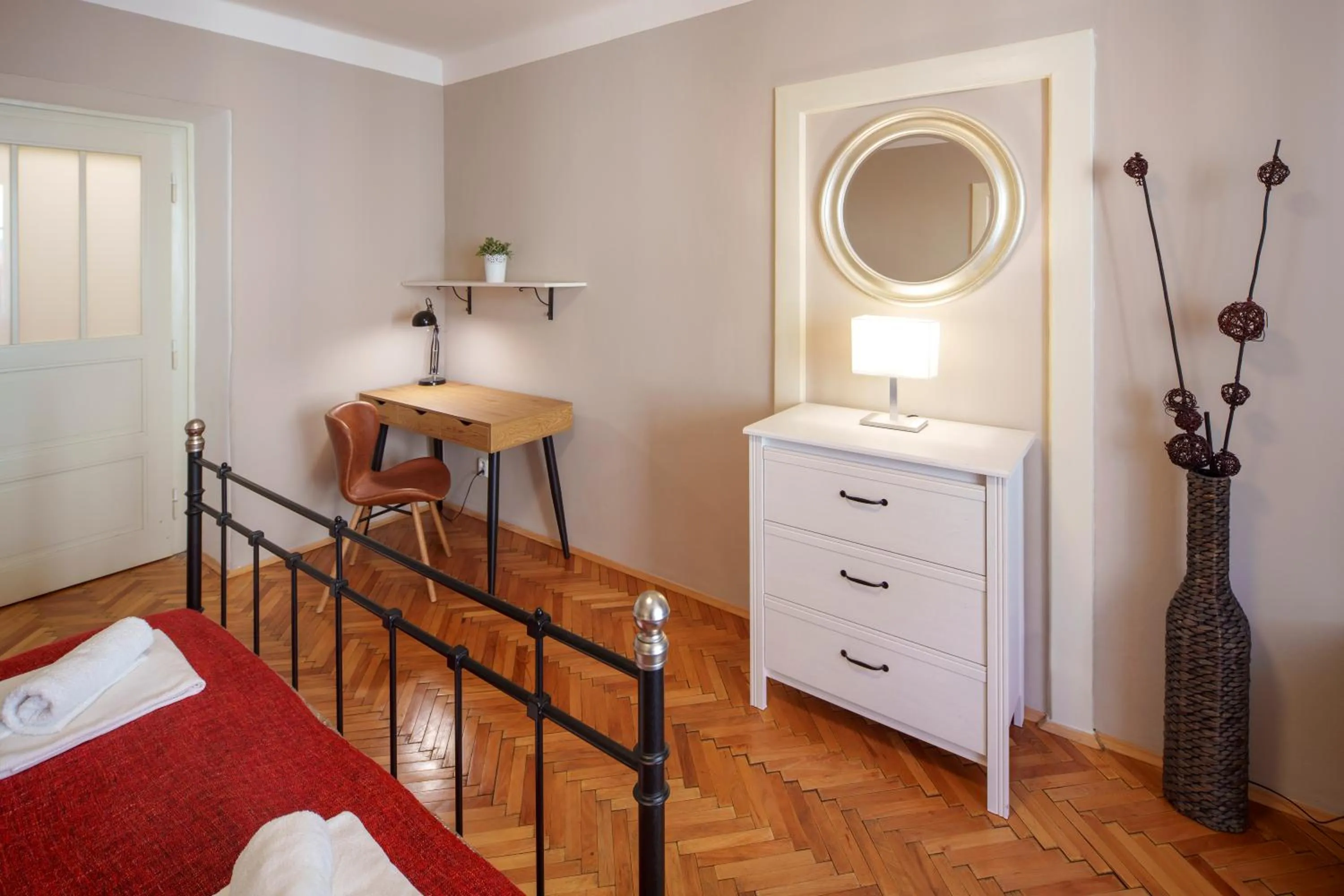 Bedroom, Bed in Old Town - Templova Apartments