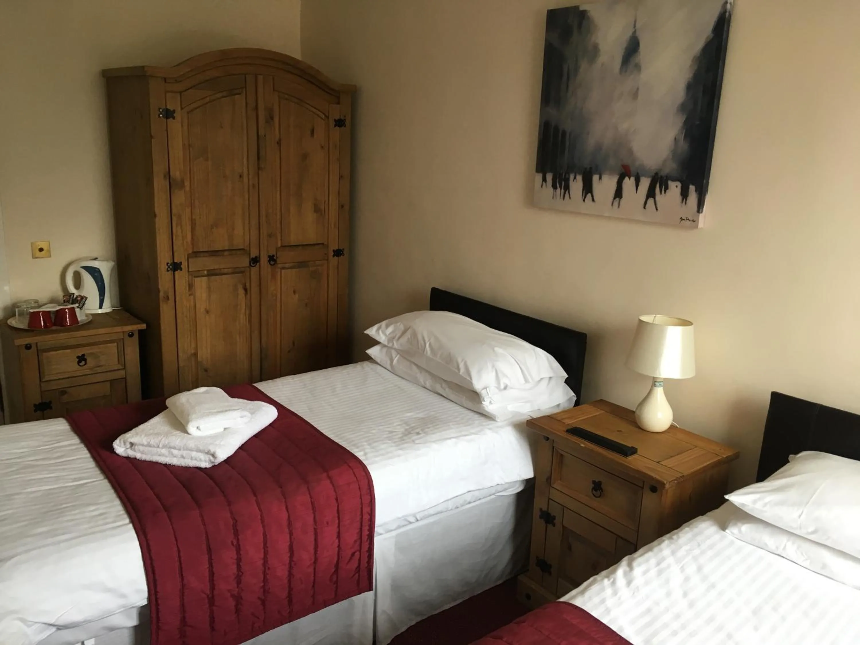 Bed in Novar Arms Hotel