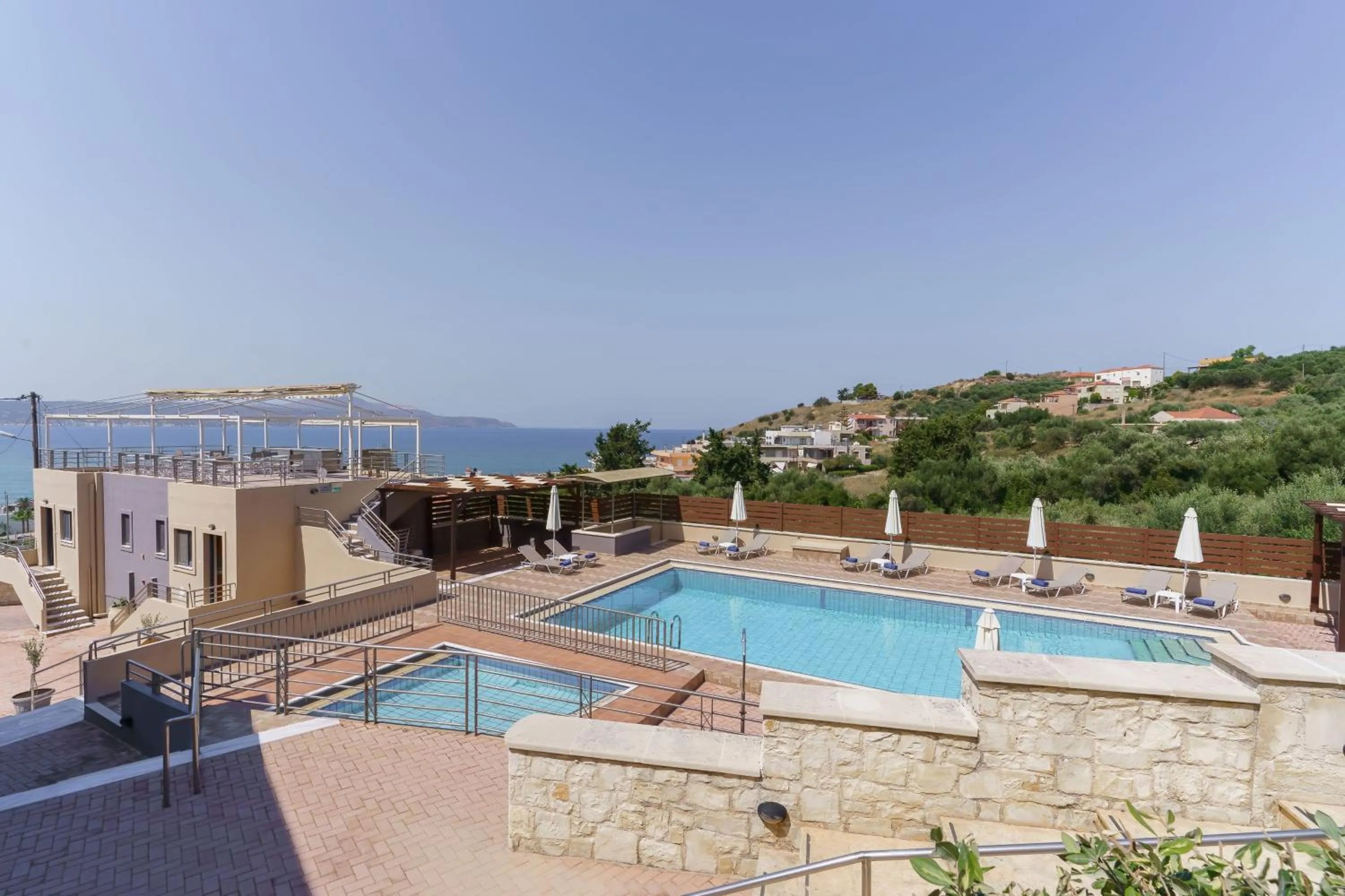 Pool view in Sunrise Suites & Apartments