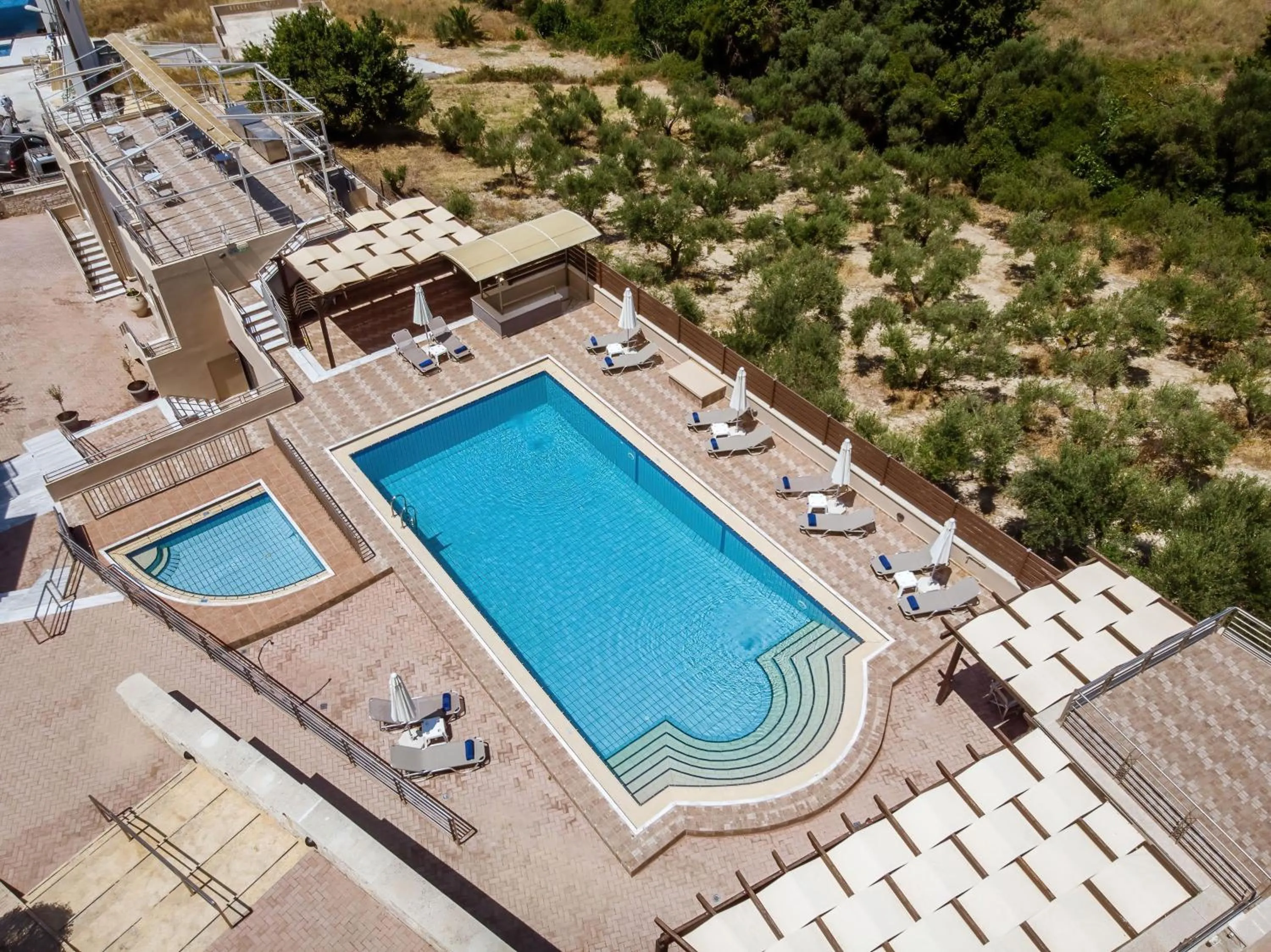 Pool view in Sunrise Suites & Apartments