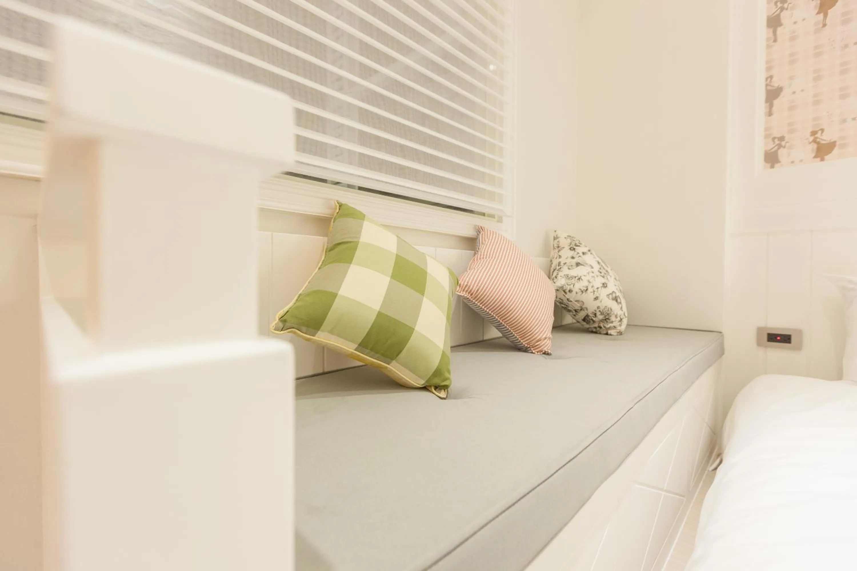 Seating area, Bed in Lanven Art House