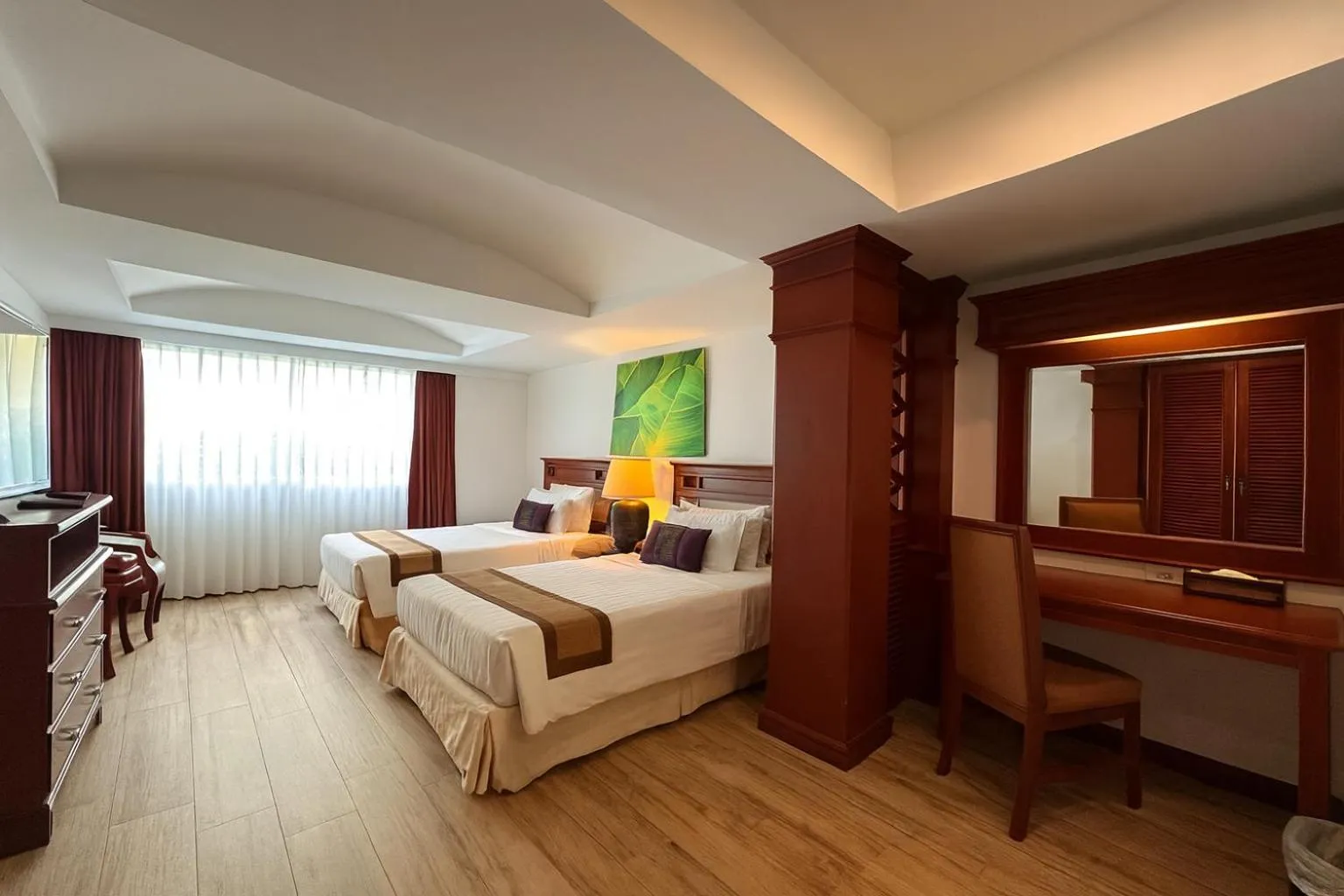 Bed in The Taksim Royal Beach Hotel