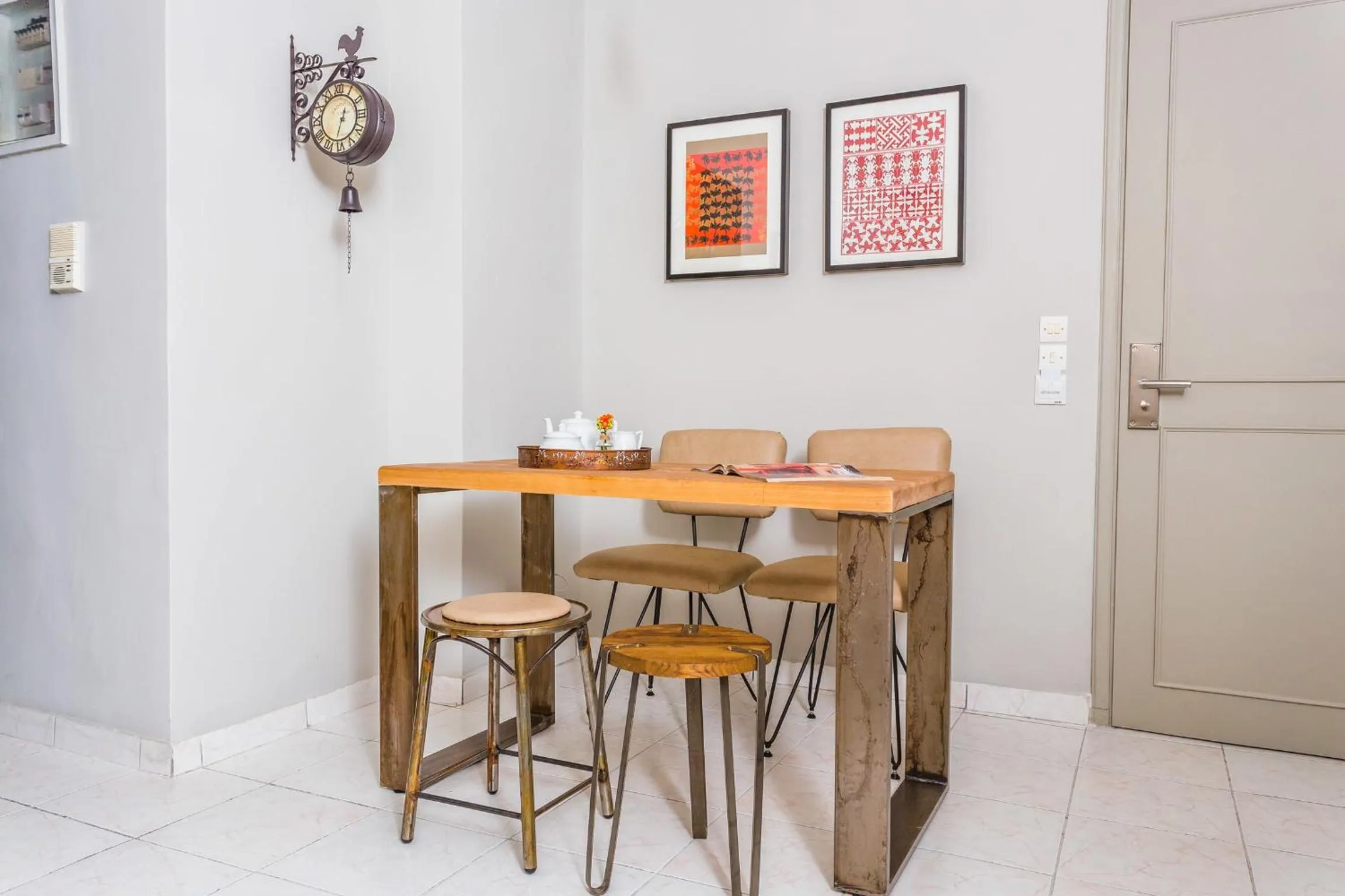 Dining area in Aris Athens Suites