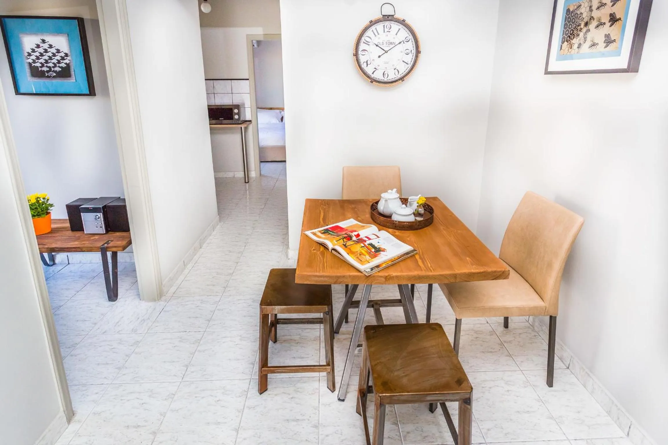 Dining area in Aris Athens Suites