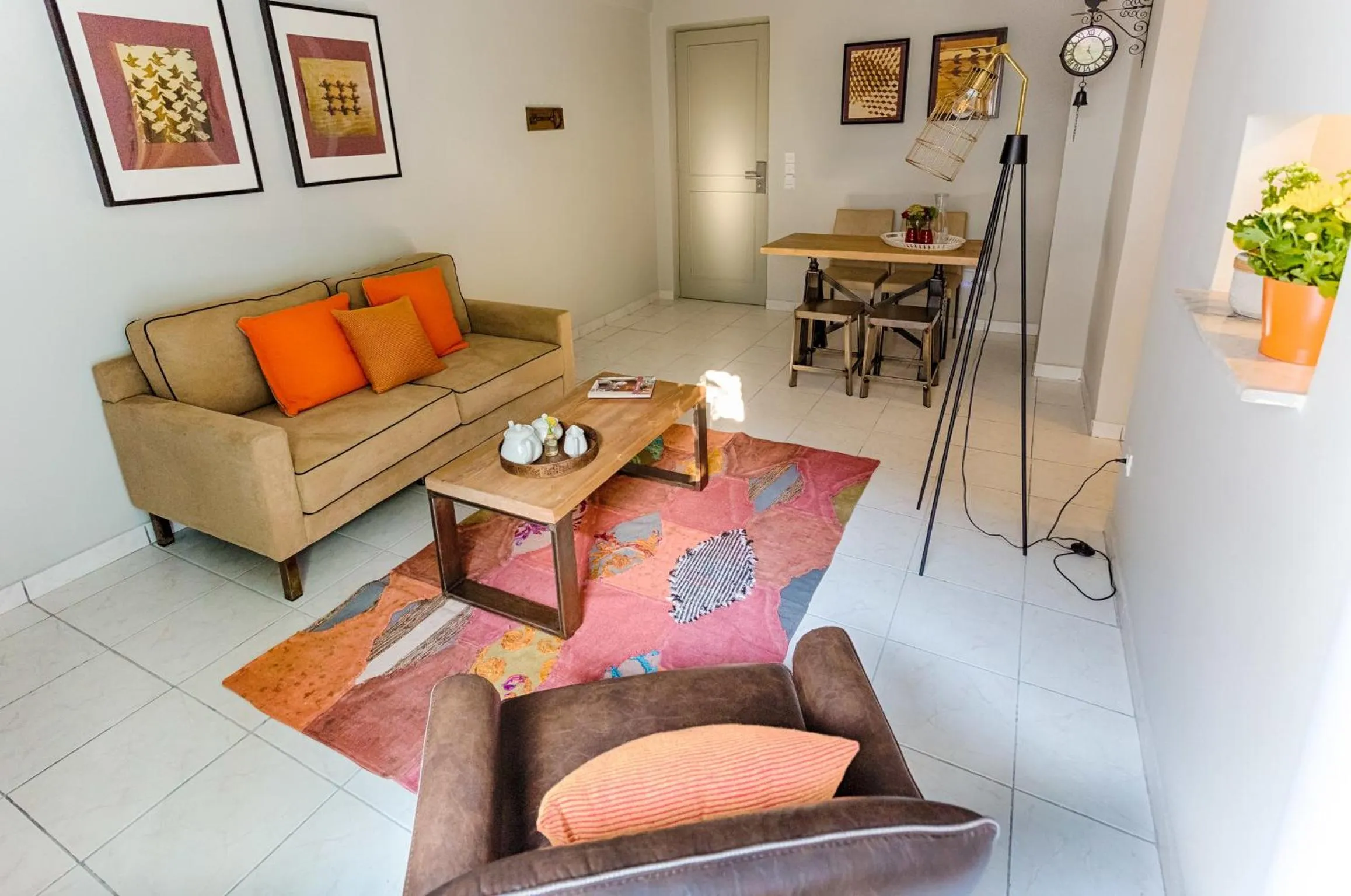 Living room in Aris Athens Suites