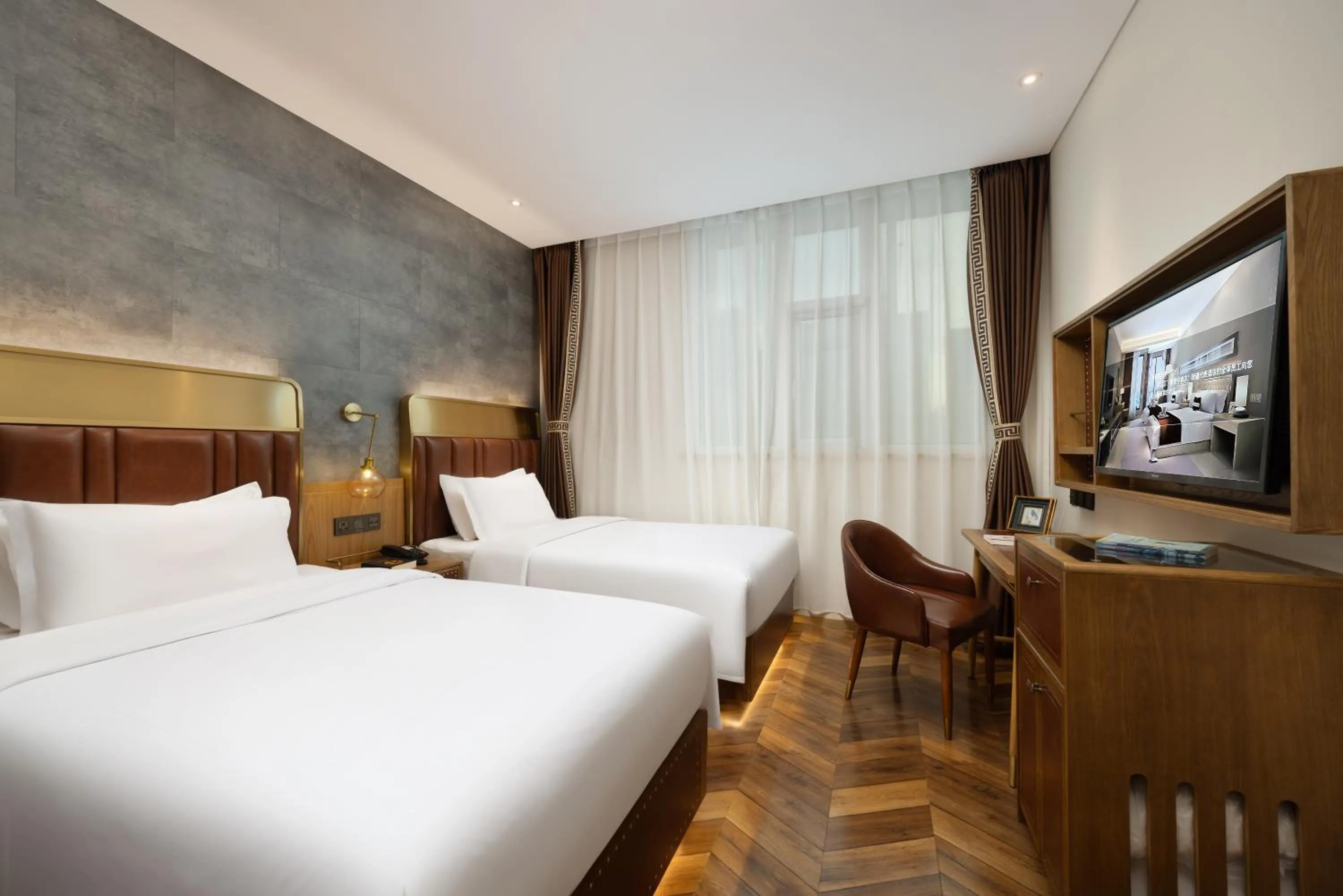 Photo of the whole room, Bed in Beijing TangFu Chinese Culture Boutique Hotel Sanlitun Embassy Area