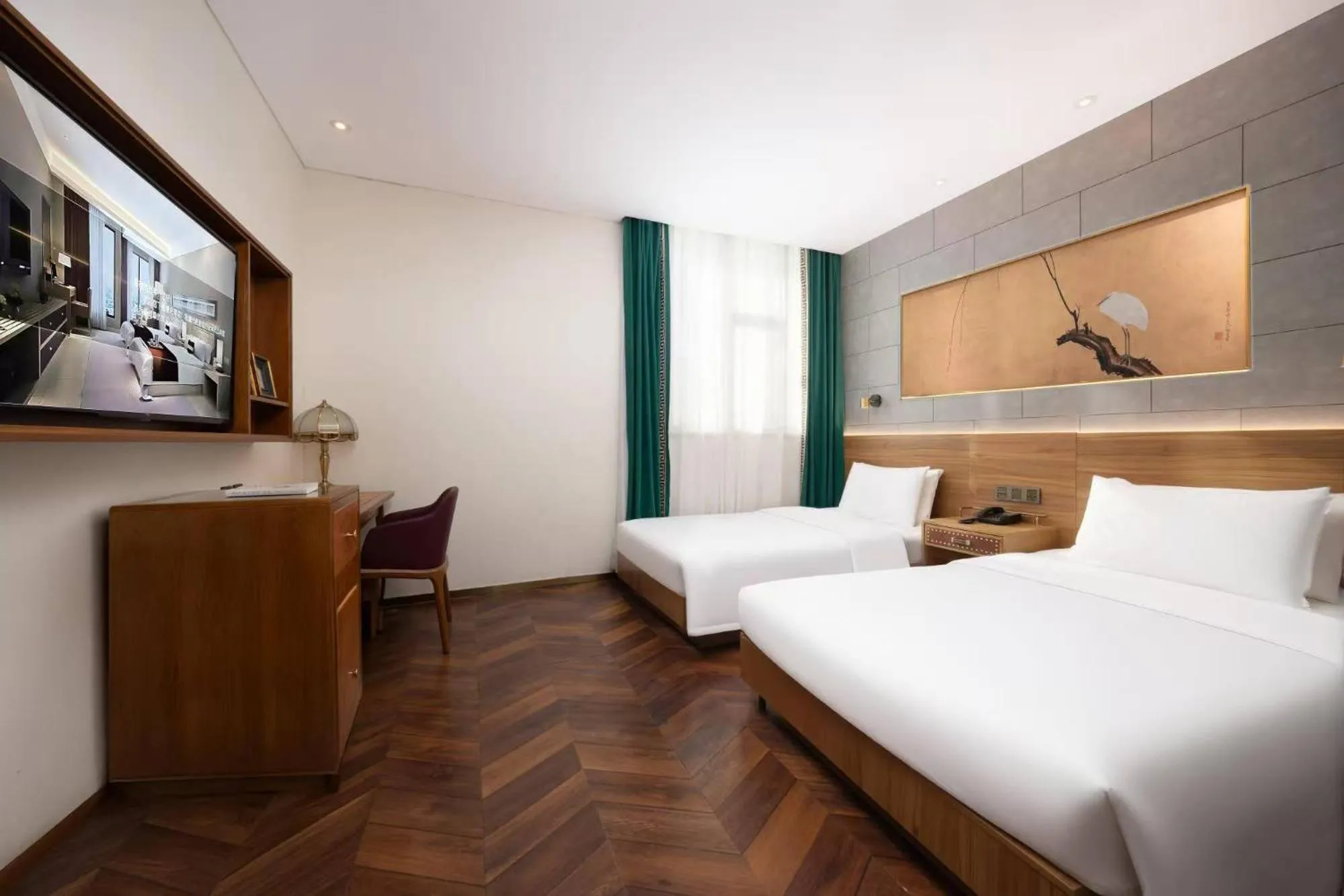 Photo of the whole room, Bed in Beijing TangFu Chinese Culture Boutique Hotel Sanlitun Embassy Area