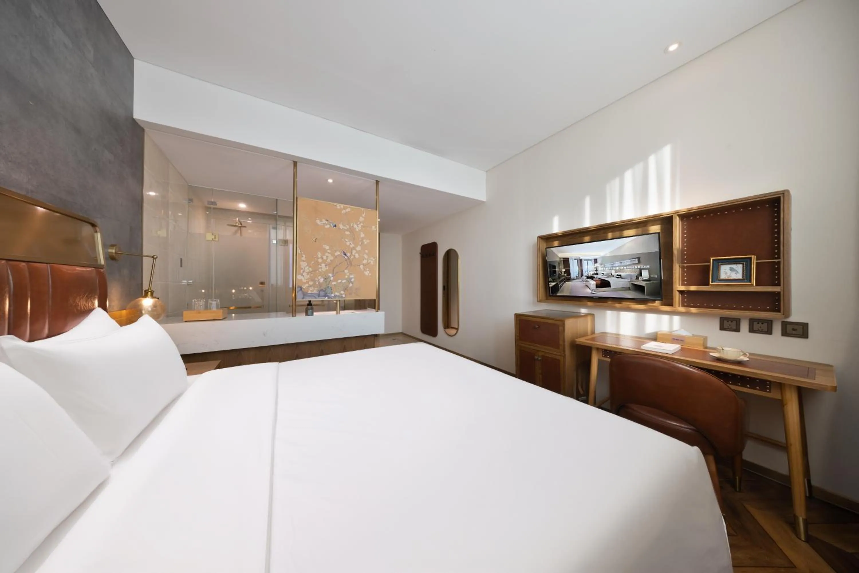 Photo of the whole room, Bed in Beijing TangFu Chinese Culture Boutique Hotel Sanlitun Embassy Area