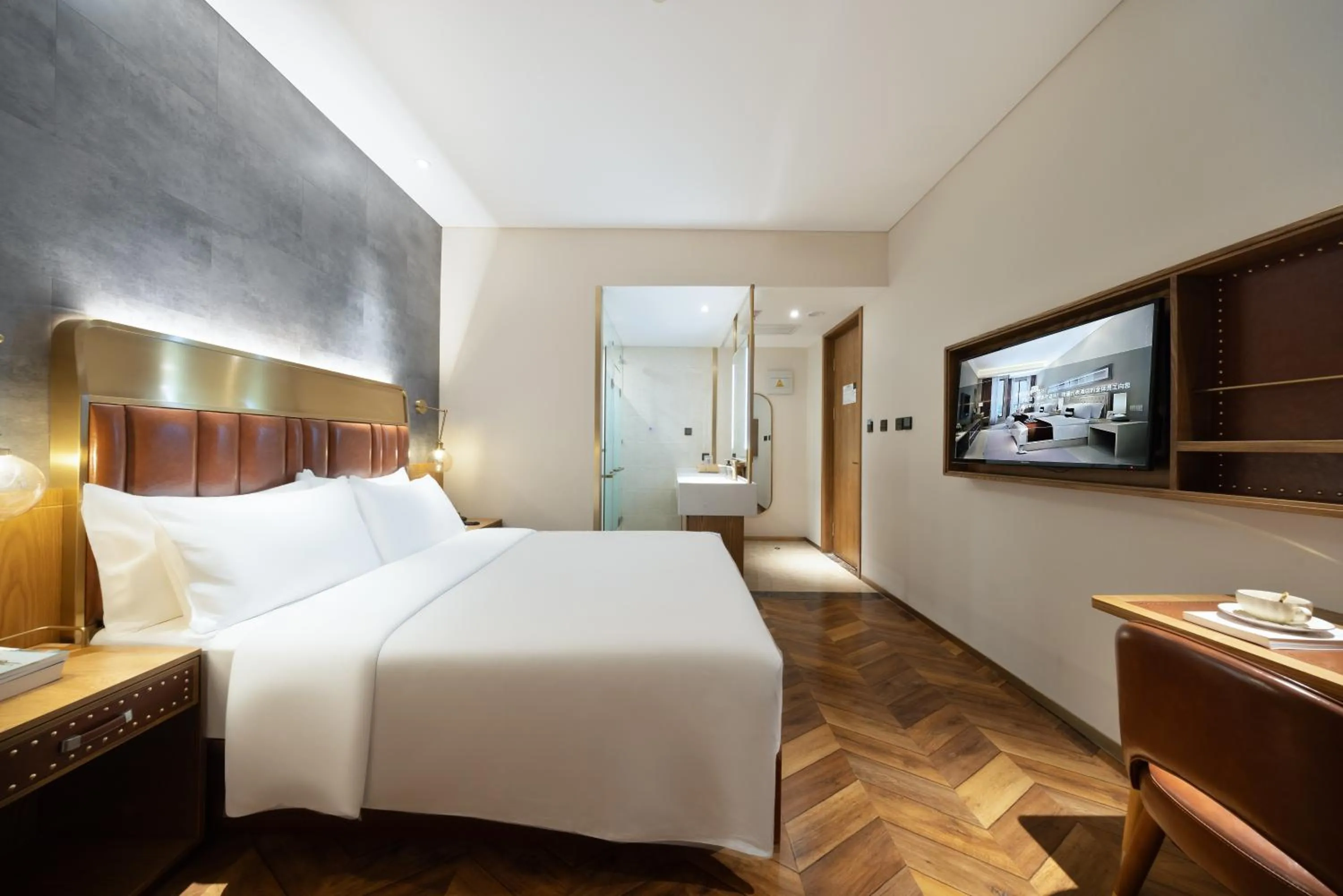Photo of the whole room, Bed in Beijing TangFu Chinese Culture Boutique Hotel Sanlitun Embassy Area