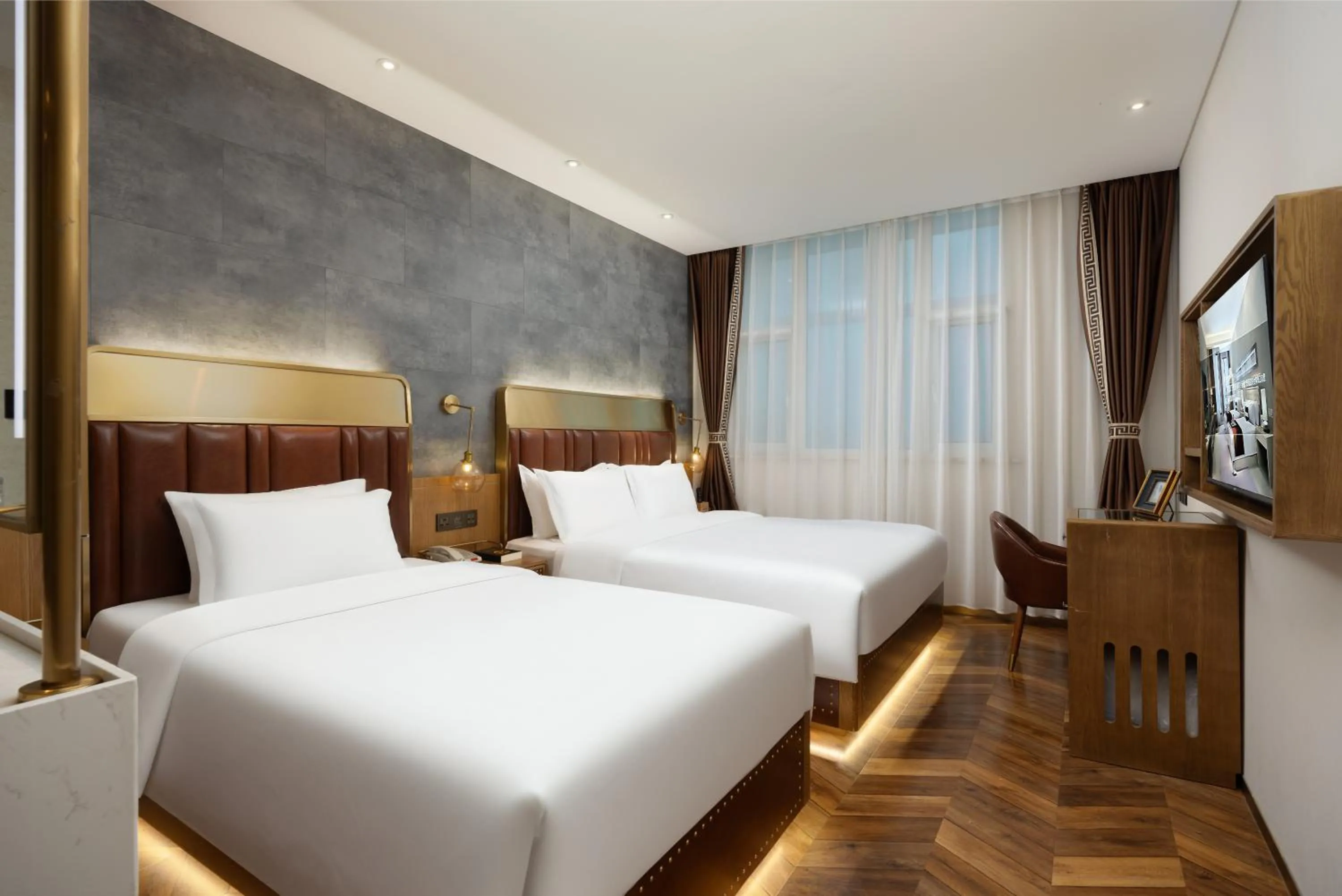 Photo of the whole room, Bed in Beijing TangFu Chinese Culture Boutique Hotel Sanlitun Embassy Area