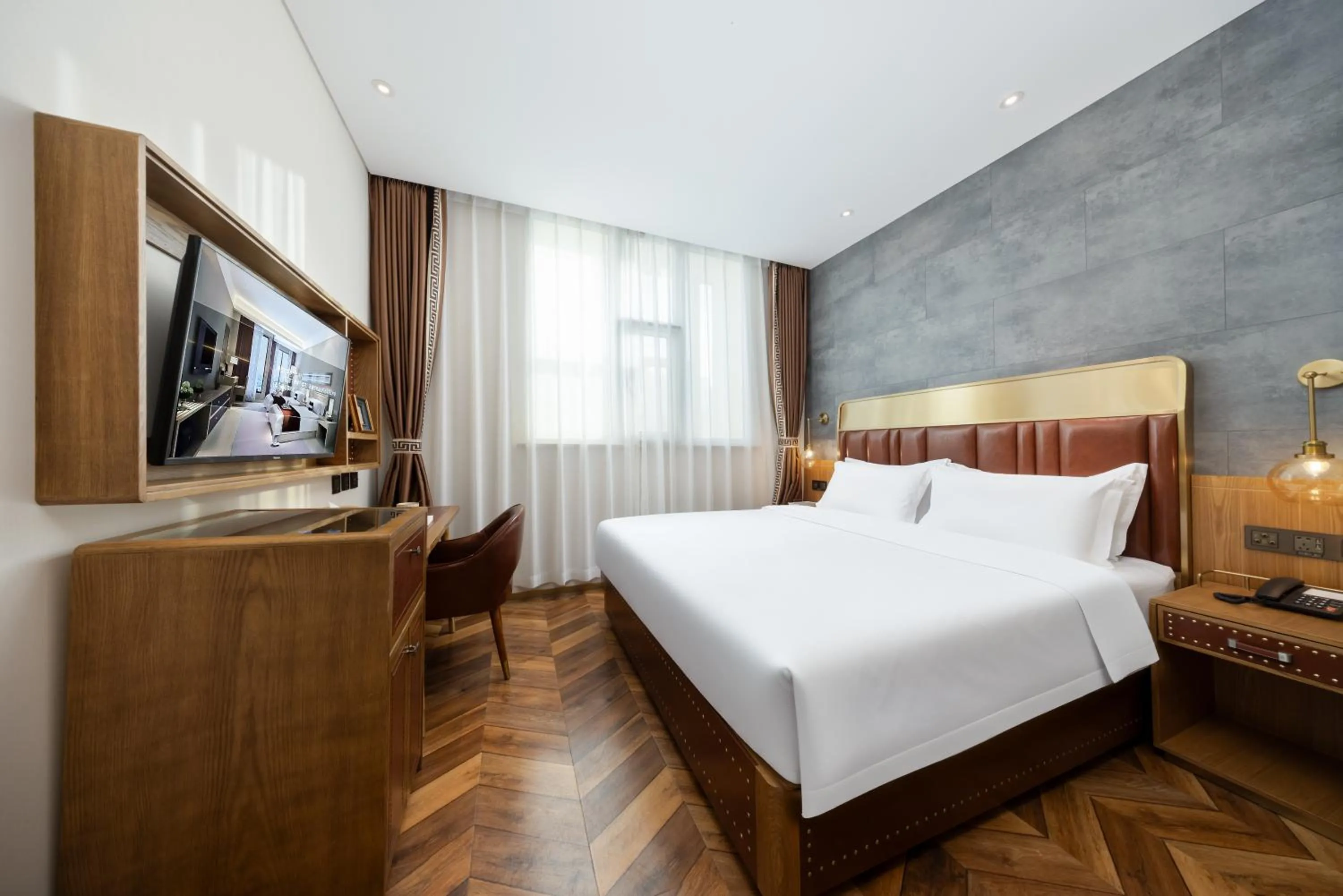 Photo of the whole room, Bed in Beijing TangFu Chinese Culture Boutique Hotel Sanlitun Embassy Area