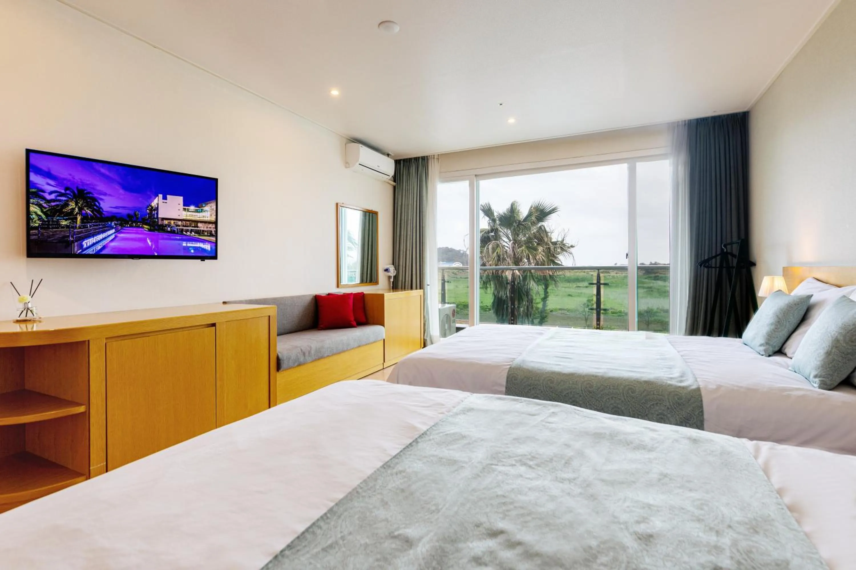 Bed in The Four Grace Resort