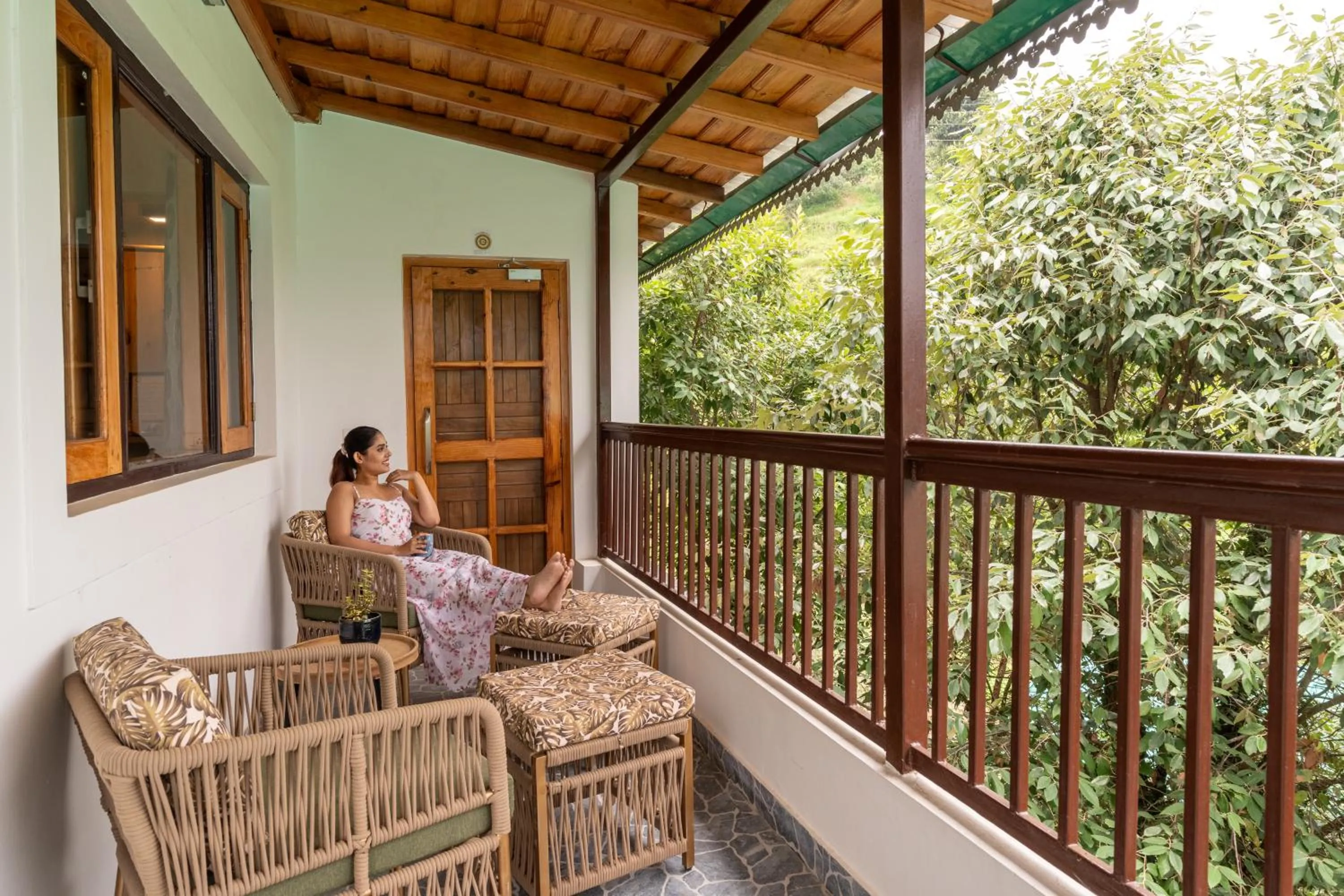 Balcony/Terrace in Parvada Bungalows