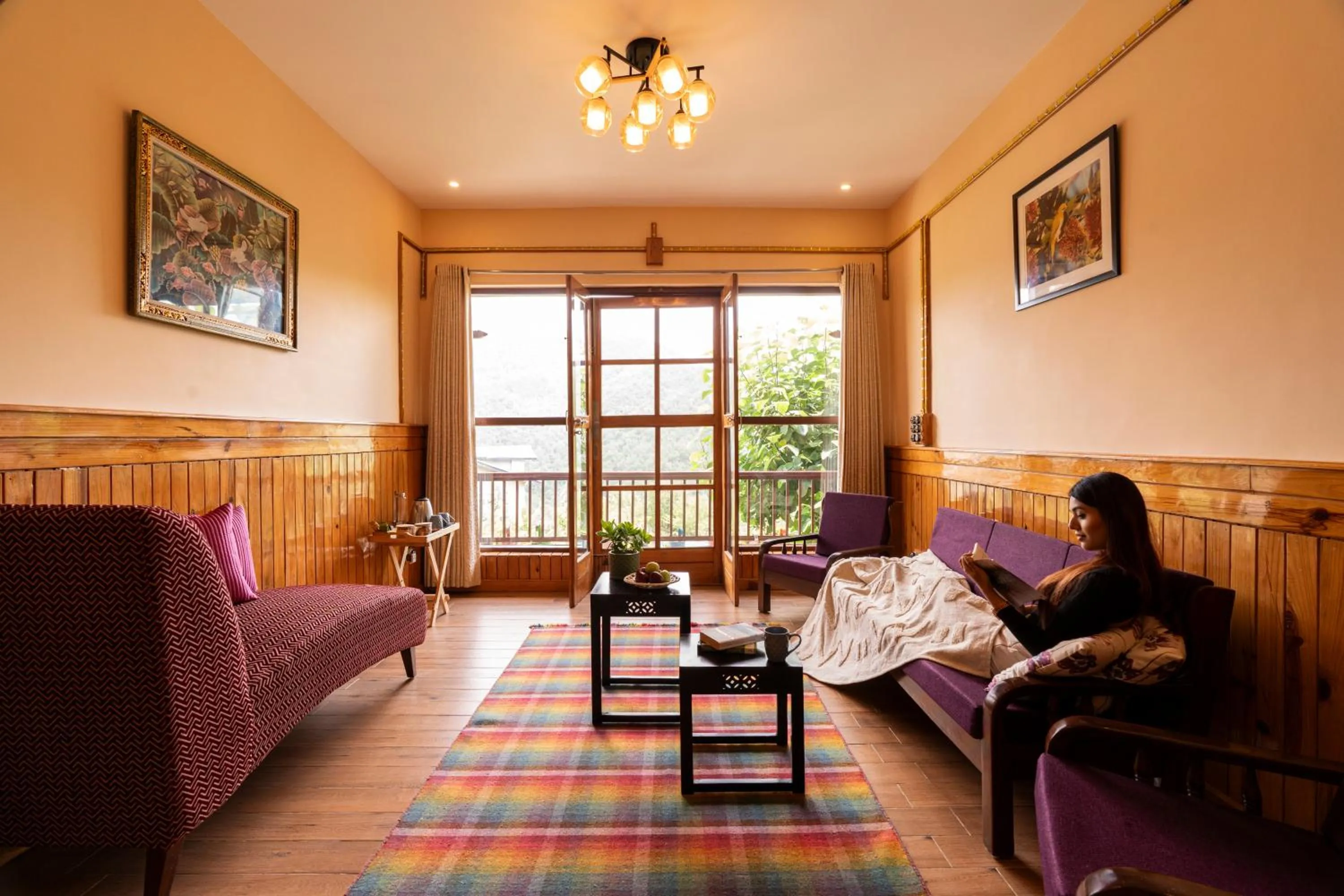 Living room in Parvada Bungalows