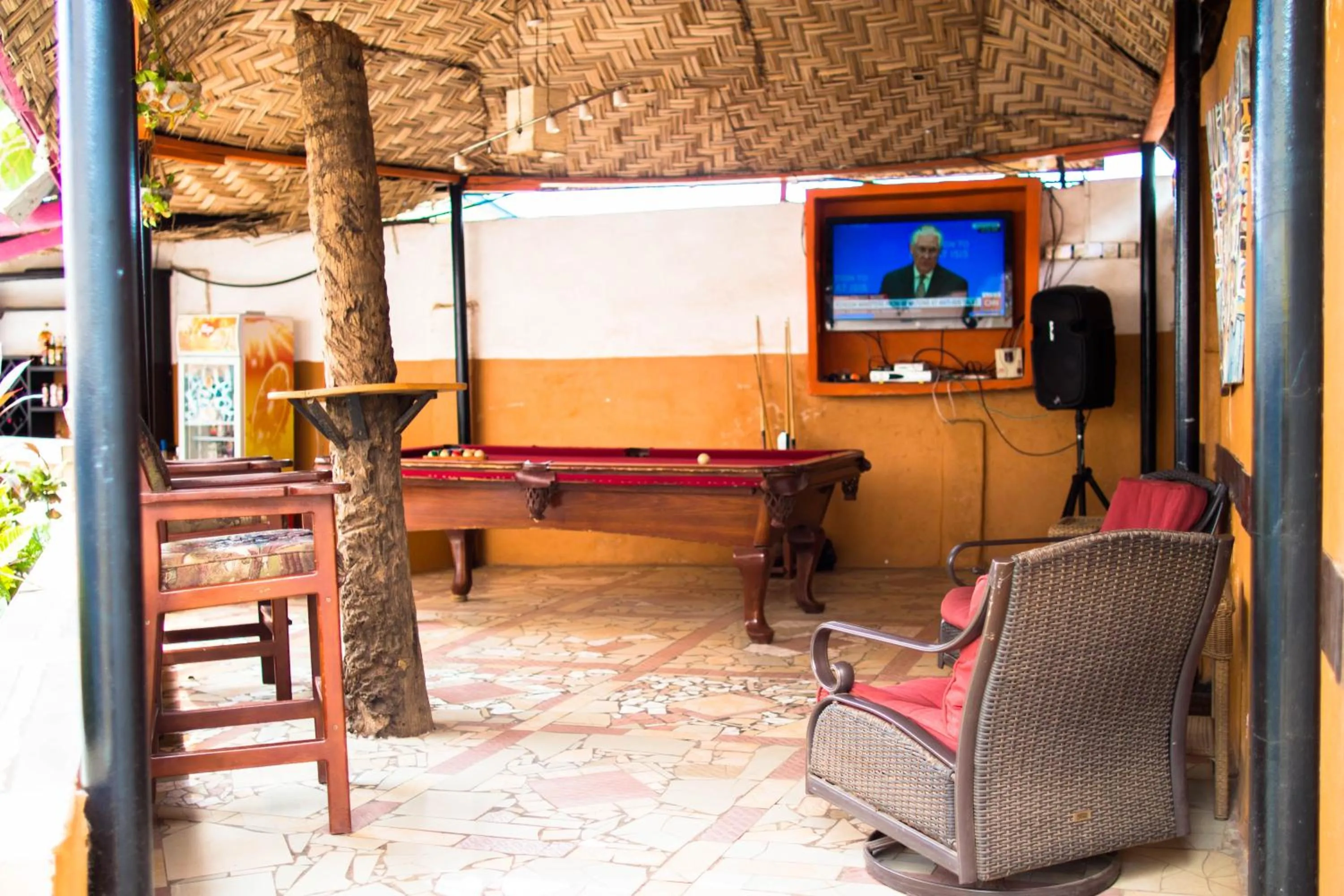 Communal lounge/ TV room in The Jam Lodge