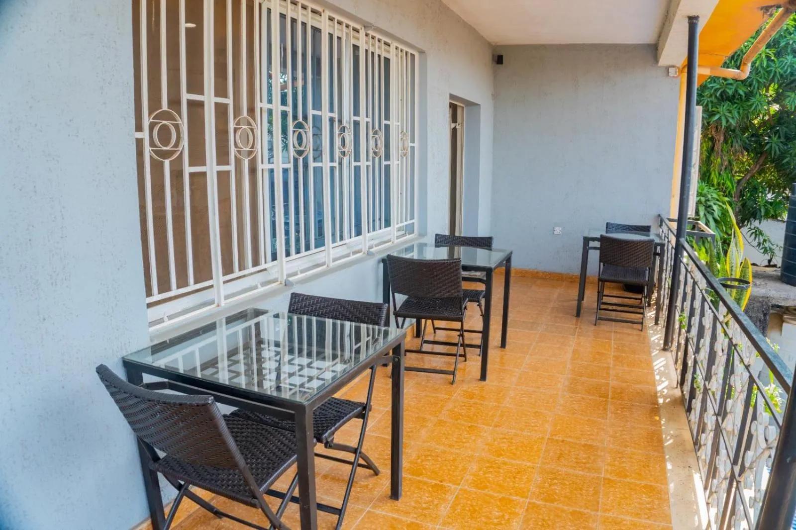 Patio in The Jam Lodge