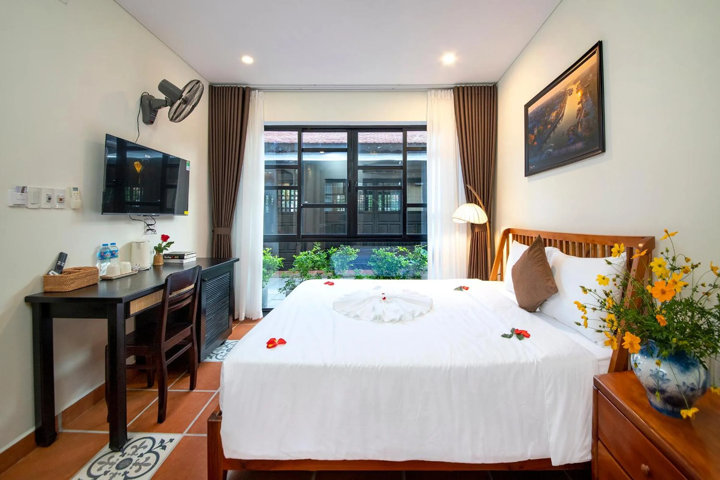 Bed in Du Yen Hoi An Villa