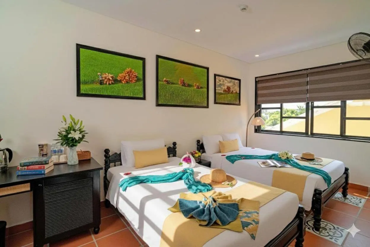 Bed in Du Yen Hoi An Villa